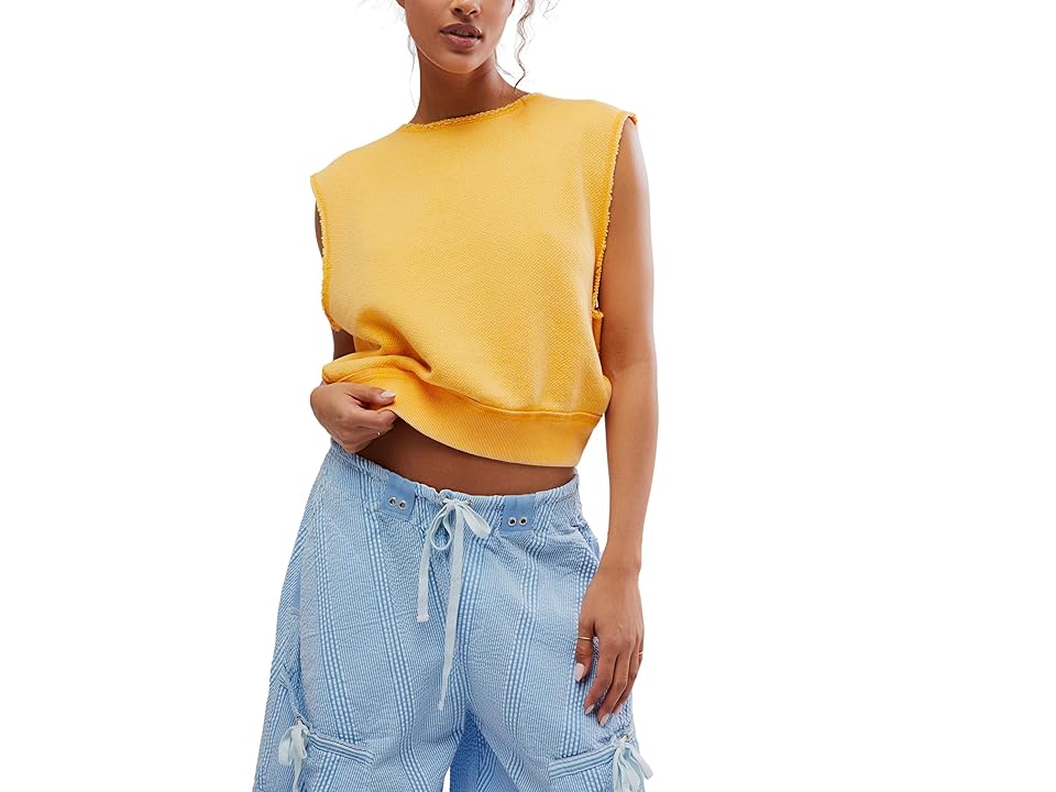 Free People So Easy Muscle (California Poppy) Women's Sweater