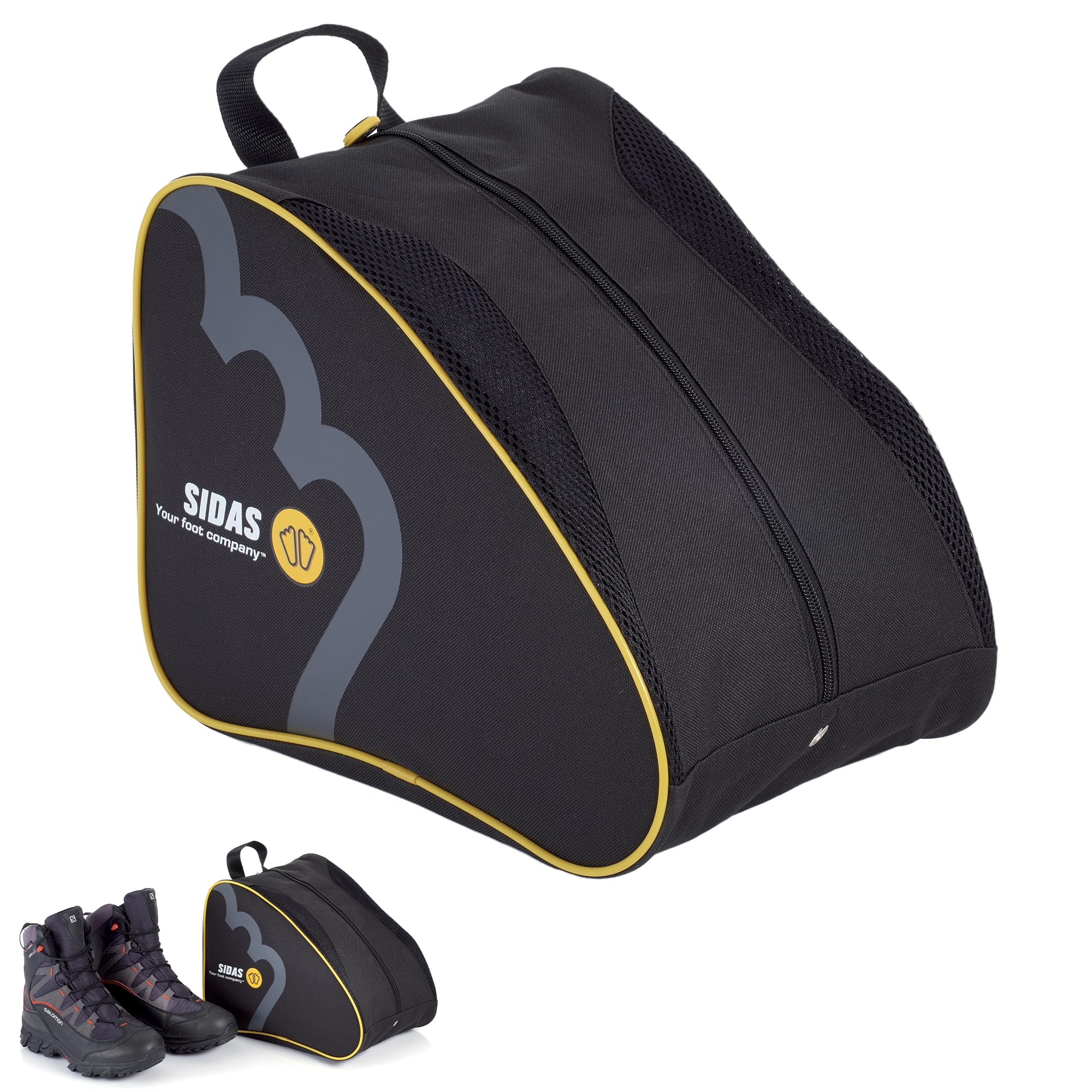 Golf-Schuhtasche – Wasserdicht & Atmungsaktiv, Mit Reißverschluss, Tragbarer Griff, Für Damen & Herren, Schwarz