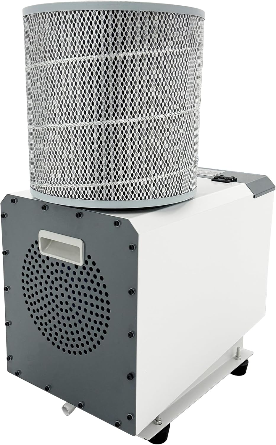 INTSUPERMAI ​​CNC Oil Mist Collector | Multi-Stage Filtration System 650-823CFM | Oil Return Port & Pure Copper Motor | Low-Noise Shockproof Workshop Air Purifier 220V 1HP