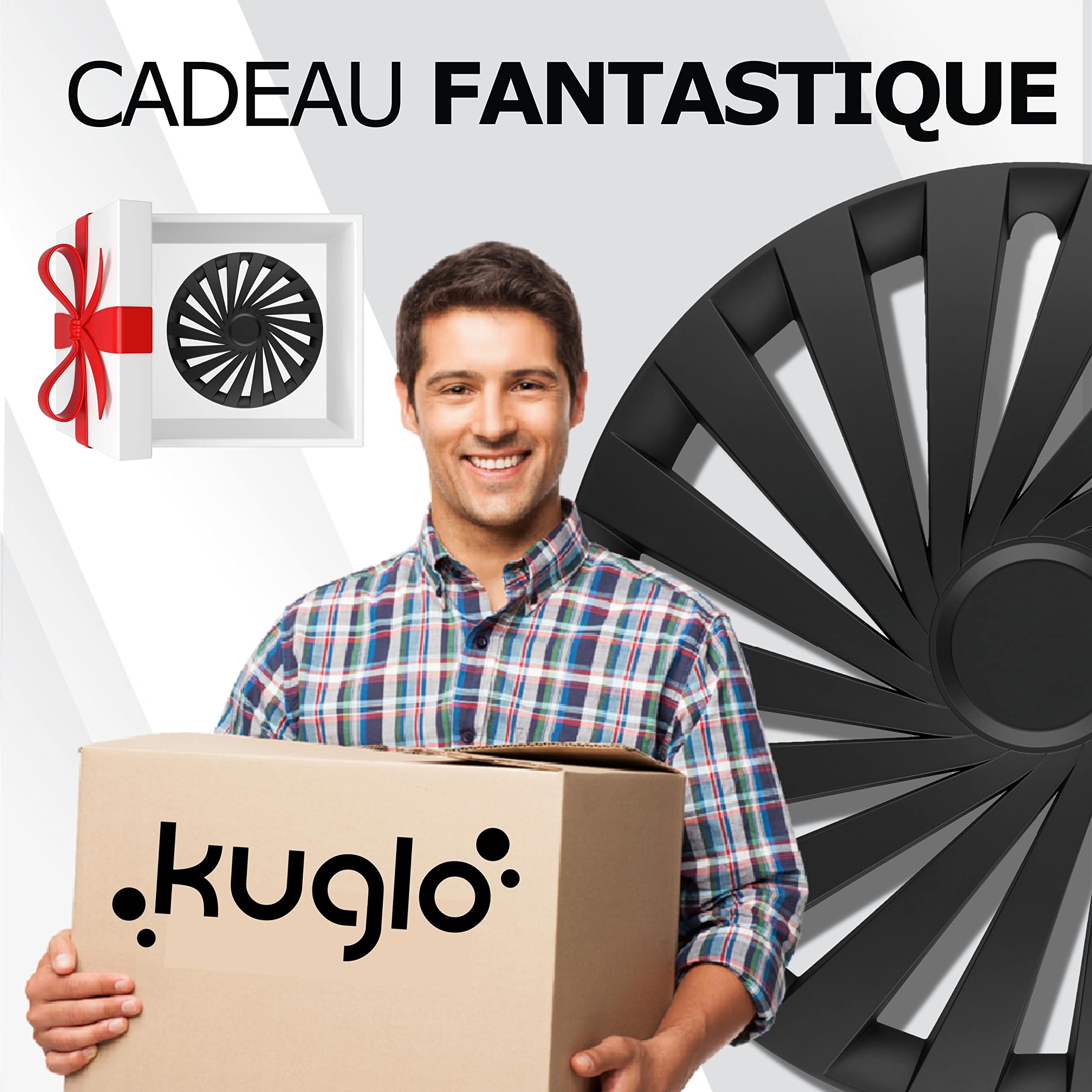 Enjoliveurs de Roue 16 Pouces Noir Jeu de 4 Imperium pour Jantes Acier | Cache-roue & couvre-jante, résistant à la corrosion et aux intempéries, pose facile par clip, pour la plupart des voitures