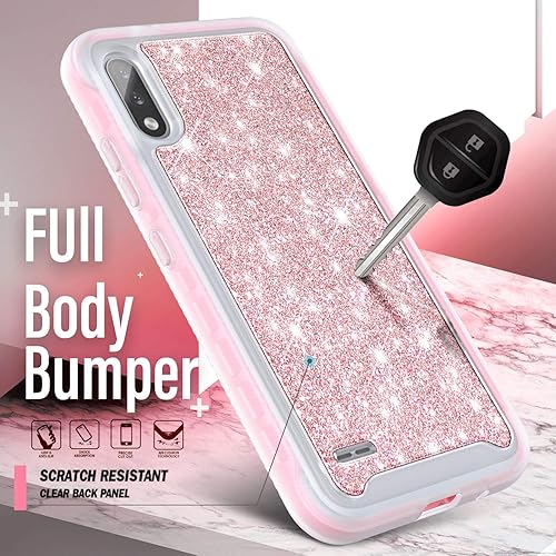 Miniatura 4 de NZND Funda para LG K22, LG K32K22+ Plus con protector de pantalla integrado, protector de cuerpo completo a prueba de golpes, mate, resistente a los