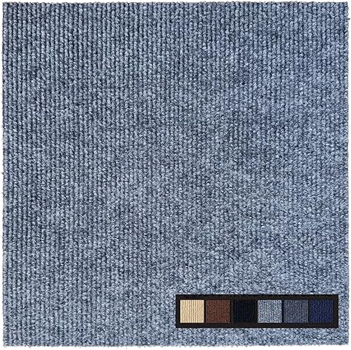 Azulejos autoadhesivos antideslizantes, fáciles de despegar y pegar, azulejos cuadrados para alfombras, 12 azulejos12 pies cuadrados