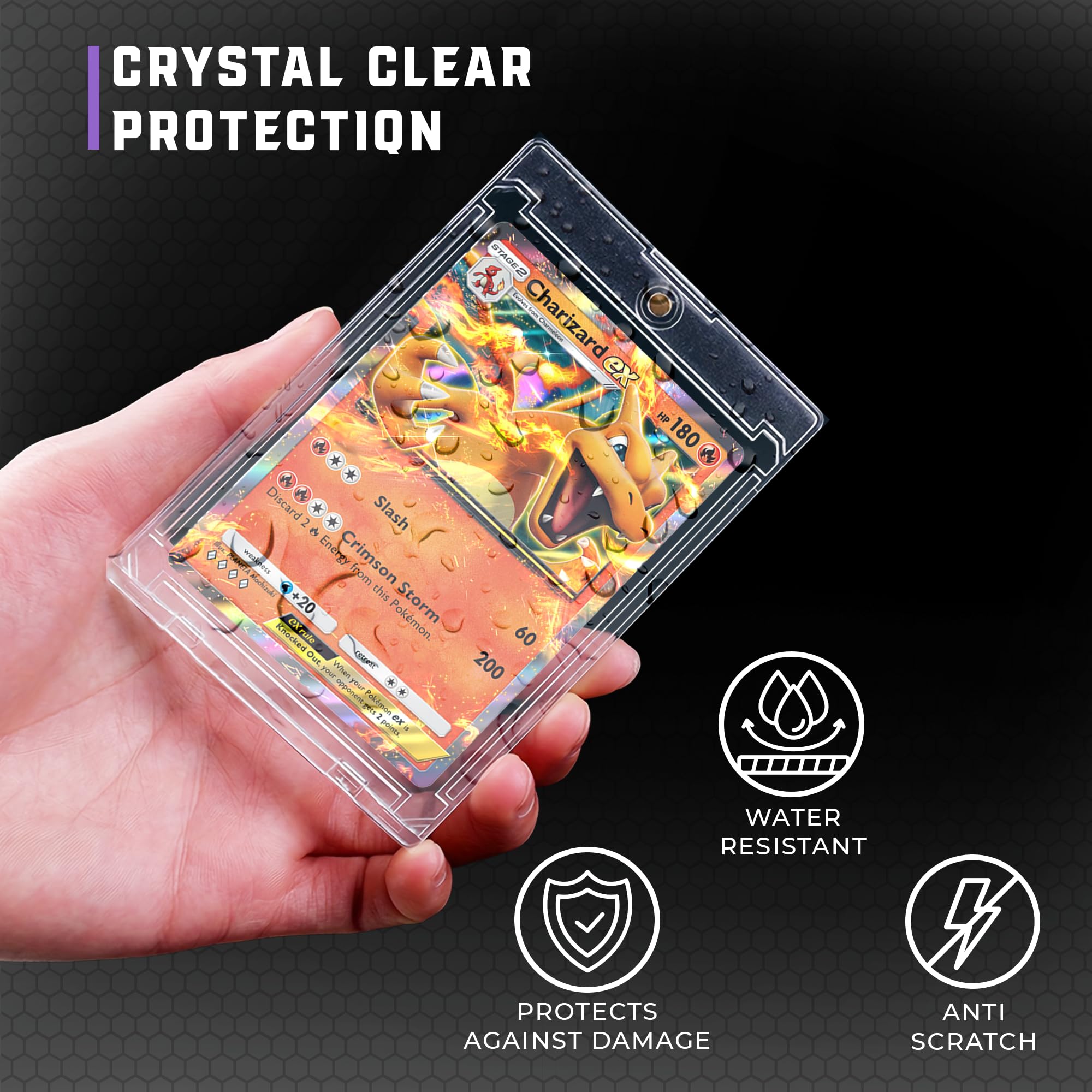Amazon.com: CardGuard Magnetic Card Case - 5 Pack - 35pt Clear Magnetic  Card Holder for Trading Cards - Ultra Durable, Scratch-Resistant, Acid-Free 