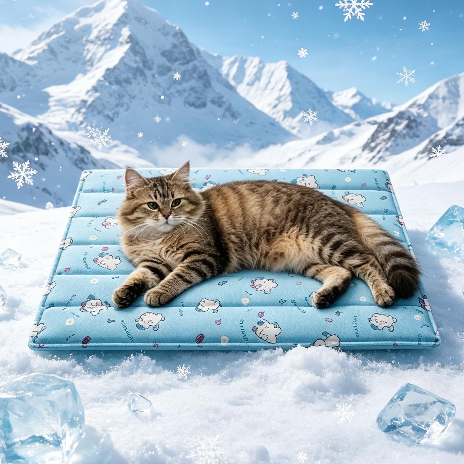 Tappetino Rinfrescante per Cani Cuscino in Gel Impermeabile Portatile | Rinfrescante per Cani per Interni ed Esterni, , Caldo, Cuccioli, Gatti, Cuccia, Divano, Auto
