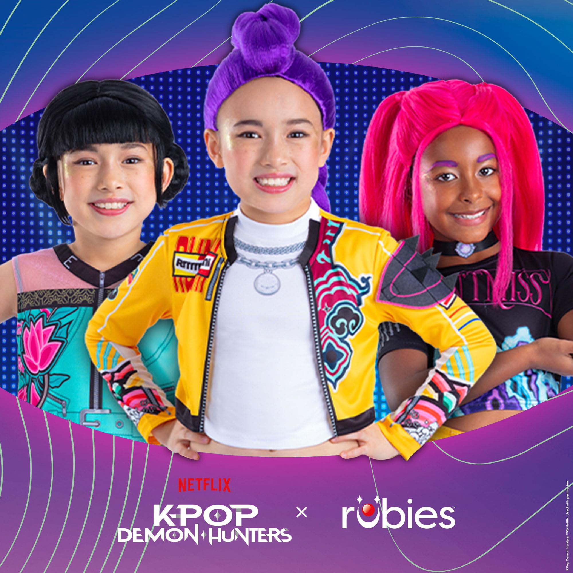 Rubies Official KPop Demon Hunters Rumi Kinderkostüm, Verkleidung für Kinder
