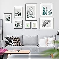 Vista 310 de Fun Memories Portarretratos de metal de 16 x 20 pulgadas con paspartú de 11 x 14 pulgadas, acabado de aluminio cepillado, parte delantera de vidrio