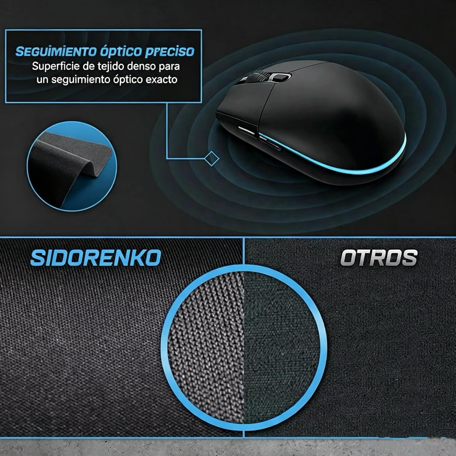 Alfombrilla Ratón XXL 800 x 300 x 3 mm, Tapete de Escritorio Grande para Teclado y Ratón, Impermeable, Antideslizante, Mouse Pad Gaming para Ordenador, Oficina y Teletrabajo 9