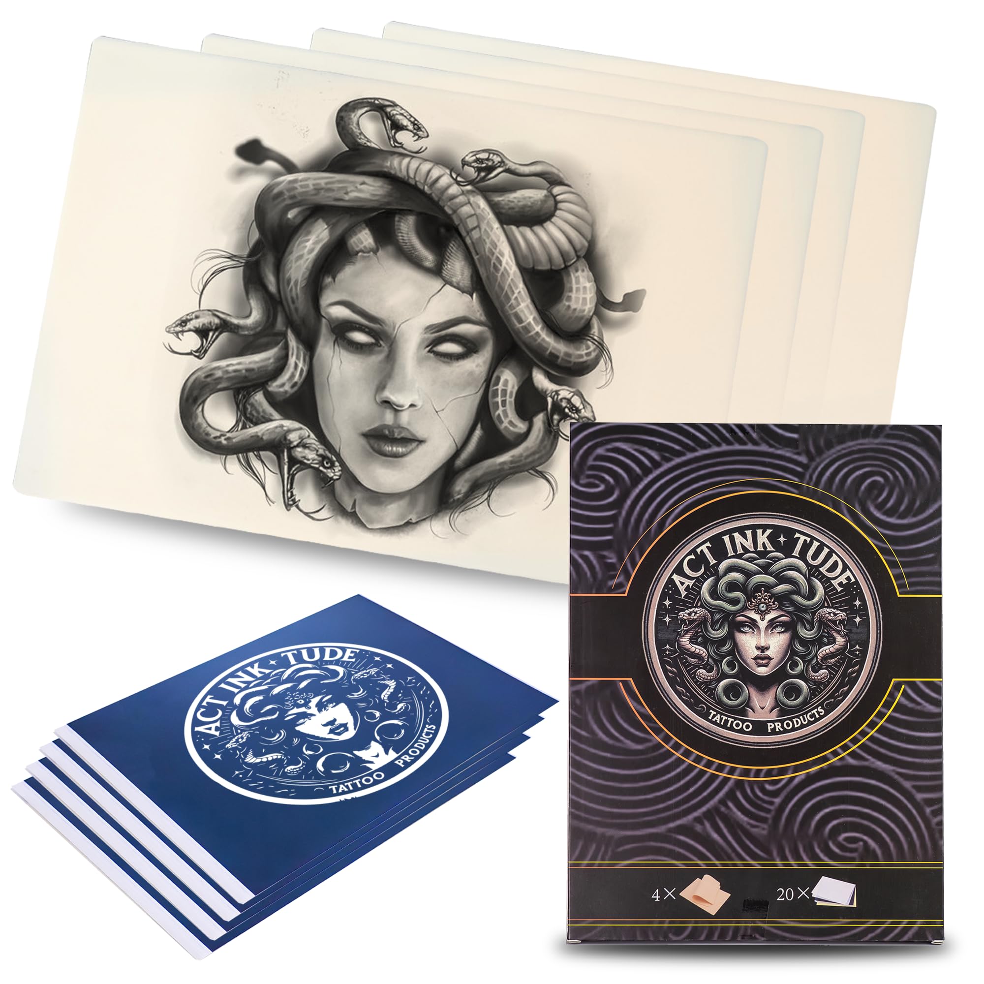 ACTINKTUDE 3mm Fake Skin, 5pcs Tattoo Practice Skin 200x300x3mm