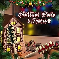 Vista 5 de Cindeer 2 Piezas Cascabeles de Trineo de Mano de Navidad Mango de Madera Cascabel Instrumentos Musicales Sonajero Instrumento de Percusión Musical