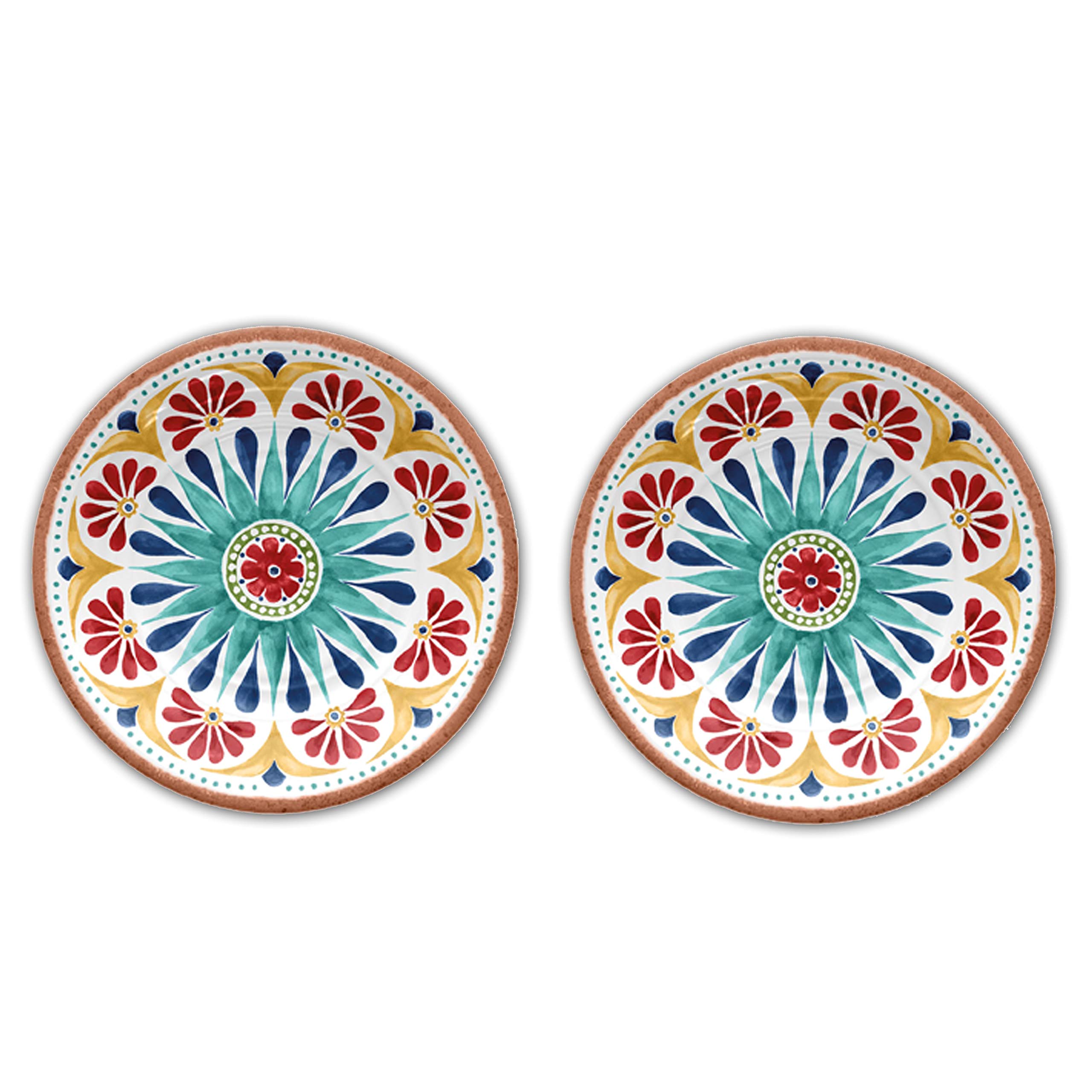 Auntie Morags Purely Home Melamine/Plastic Outdoor/Camping/Picnic Side Plates Set (Rio Medallion, 2) — image 1