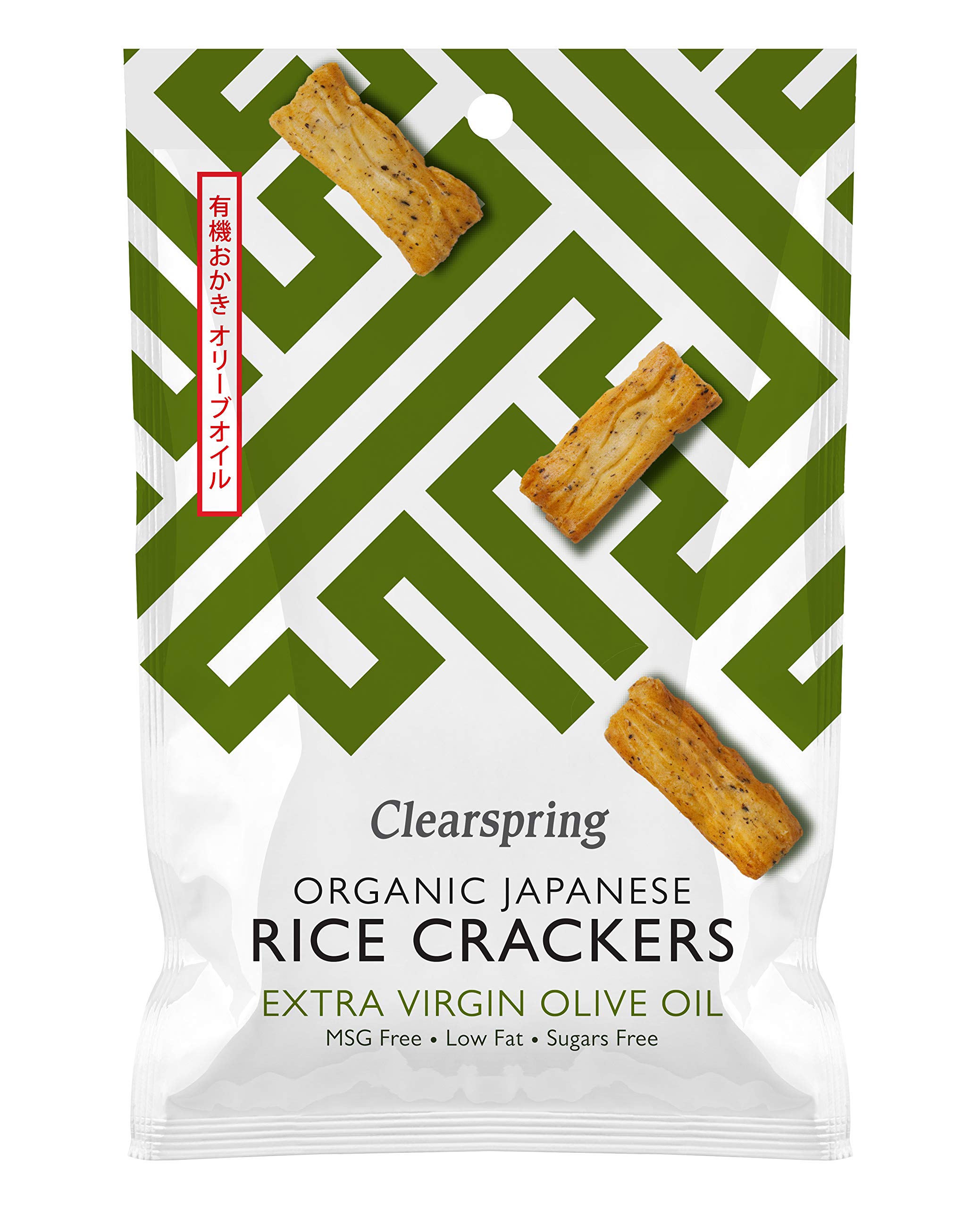 CLEARSPRING Japanese Olive Oil Rice Crackers, 50 GR