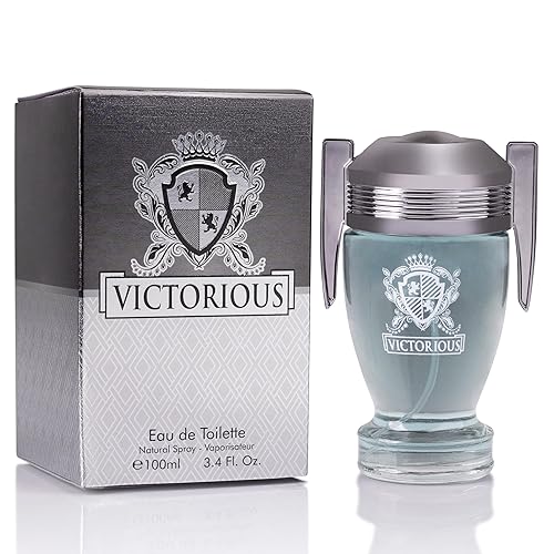 Victorious for Men Eau De Toilette - Fragancia amaderada y acuática - Hoja de laurel aromática y jazmín y base amaderada de madera de guayaco,