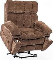 26" Extra Wide Dual Motor Power Lift Recliner for Big & Tall - Massage, Heat, Extended Footrest, USB, Storage