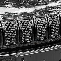 Vista 4 de JeCar Insertos de Parrilla ABS Kit de Moldura de Cubierta de Rejilla Compatible con Jeep Cherokee 2019-2021 KL, Negro