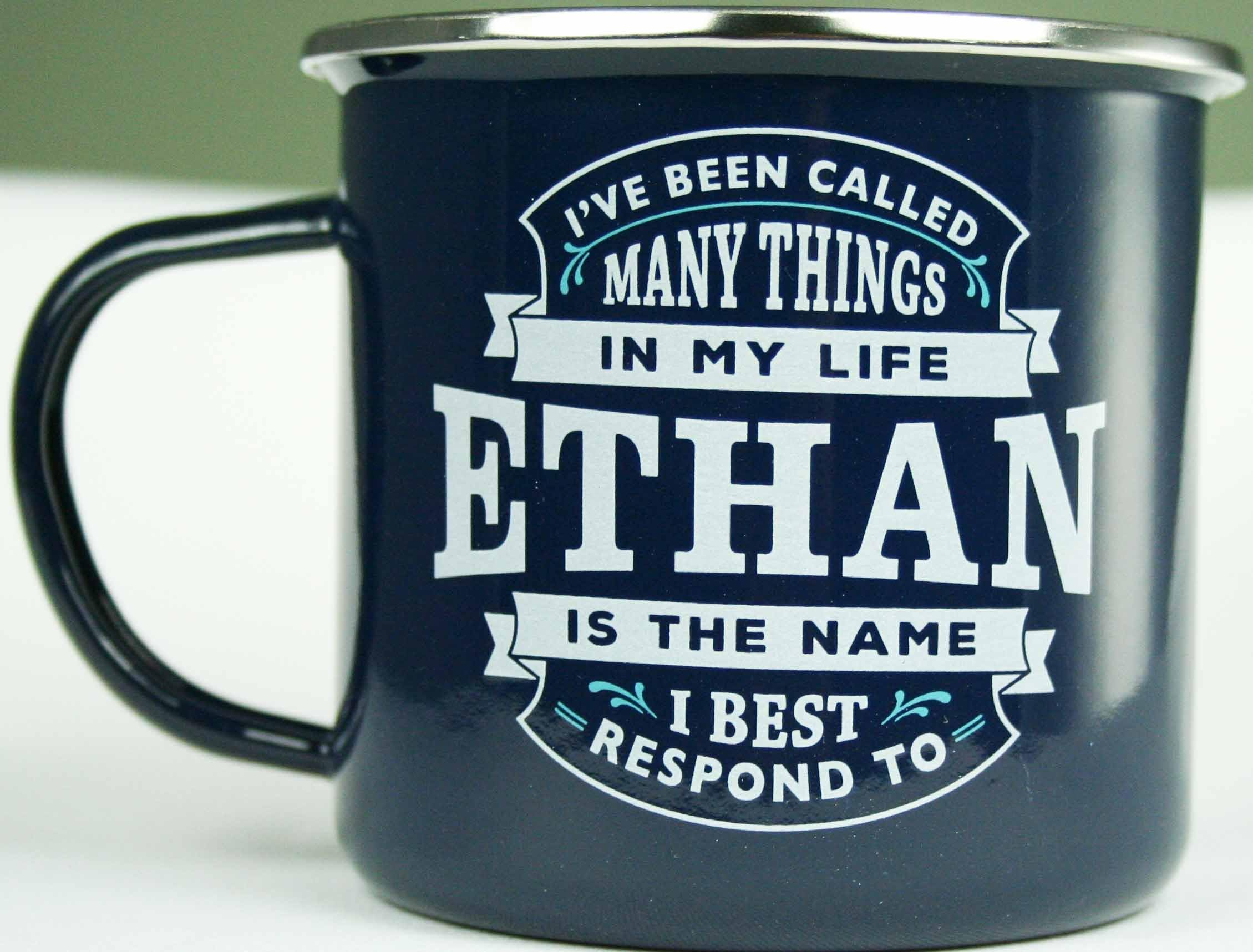 Top Guy Mugs 1208000082 Ethan Coffee Mugs, Large, Multi-Colored