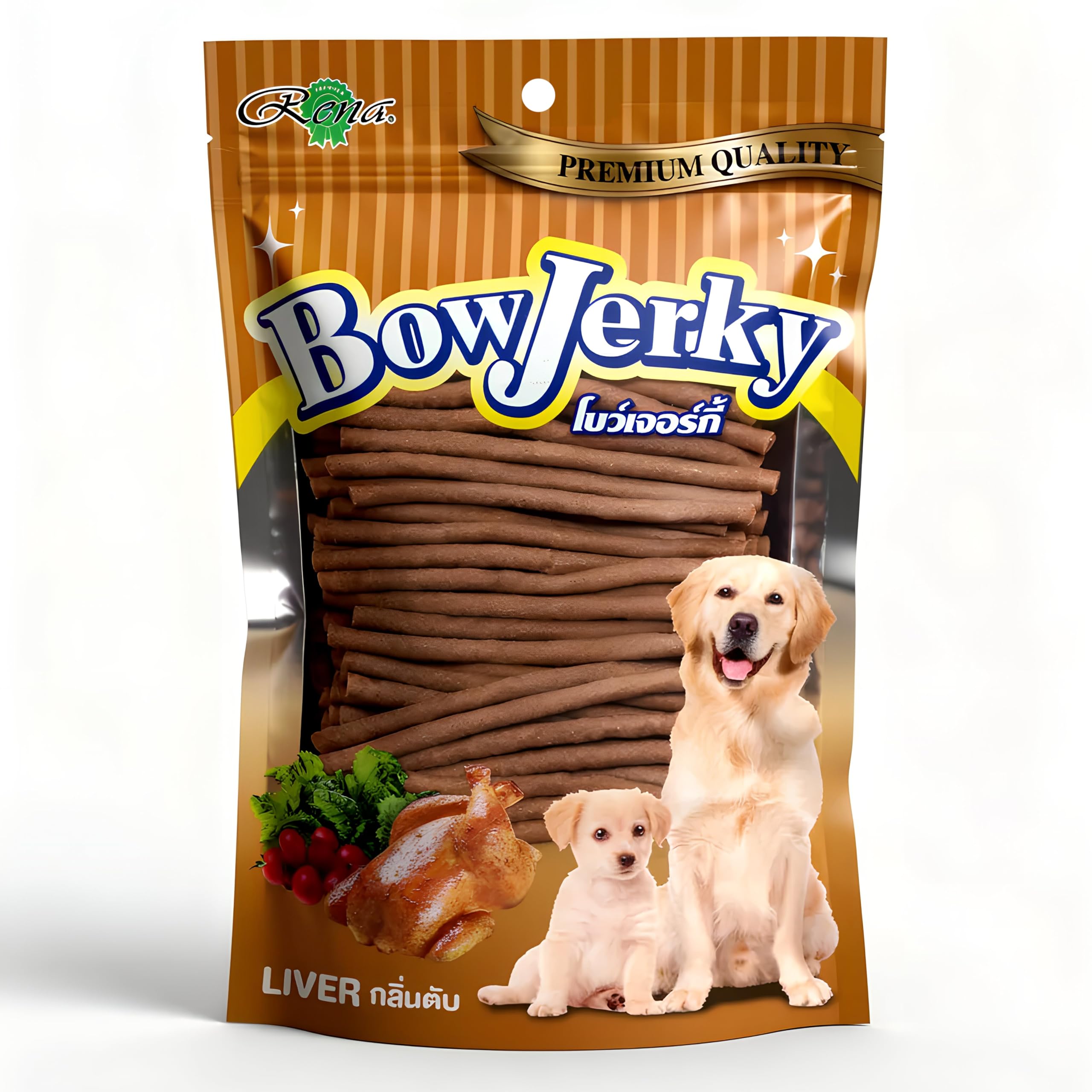 Bow Jerky 800 gm Chicken Liver Dog Treats – Protein-Rich Training & Reward Treats | Soft, Healthy & Digestible Jerky Sticks for Puppies, Adults & Seniors