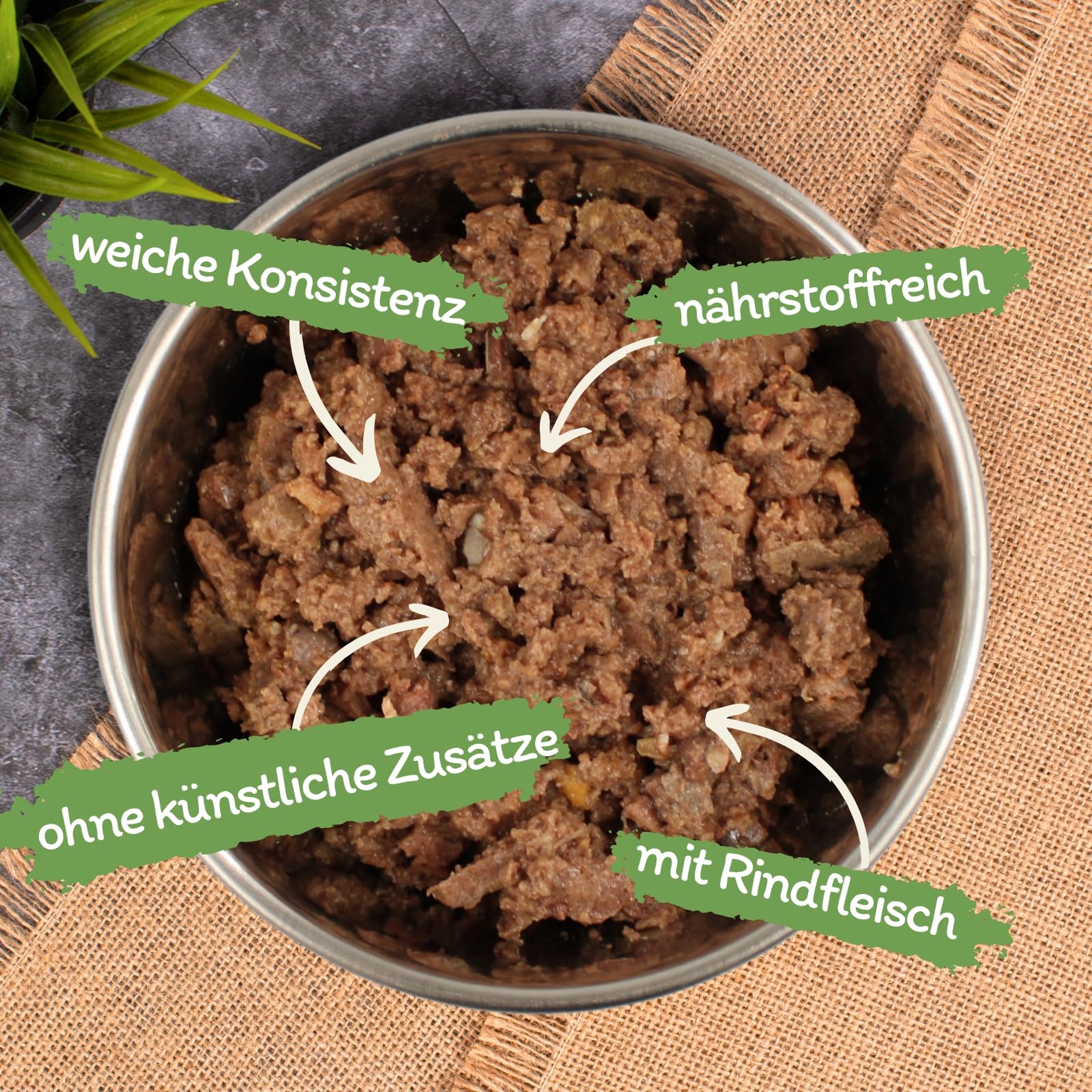 Lecker.Pet® 33 x 150 g Gino's pâté Fine Riche en bœuf, Aliment pour Chiens