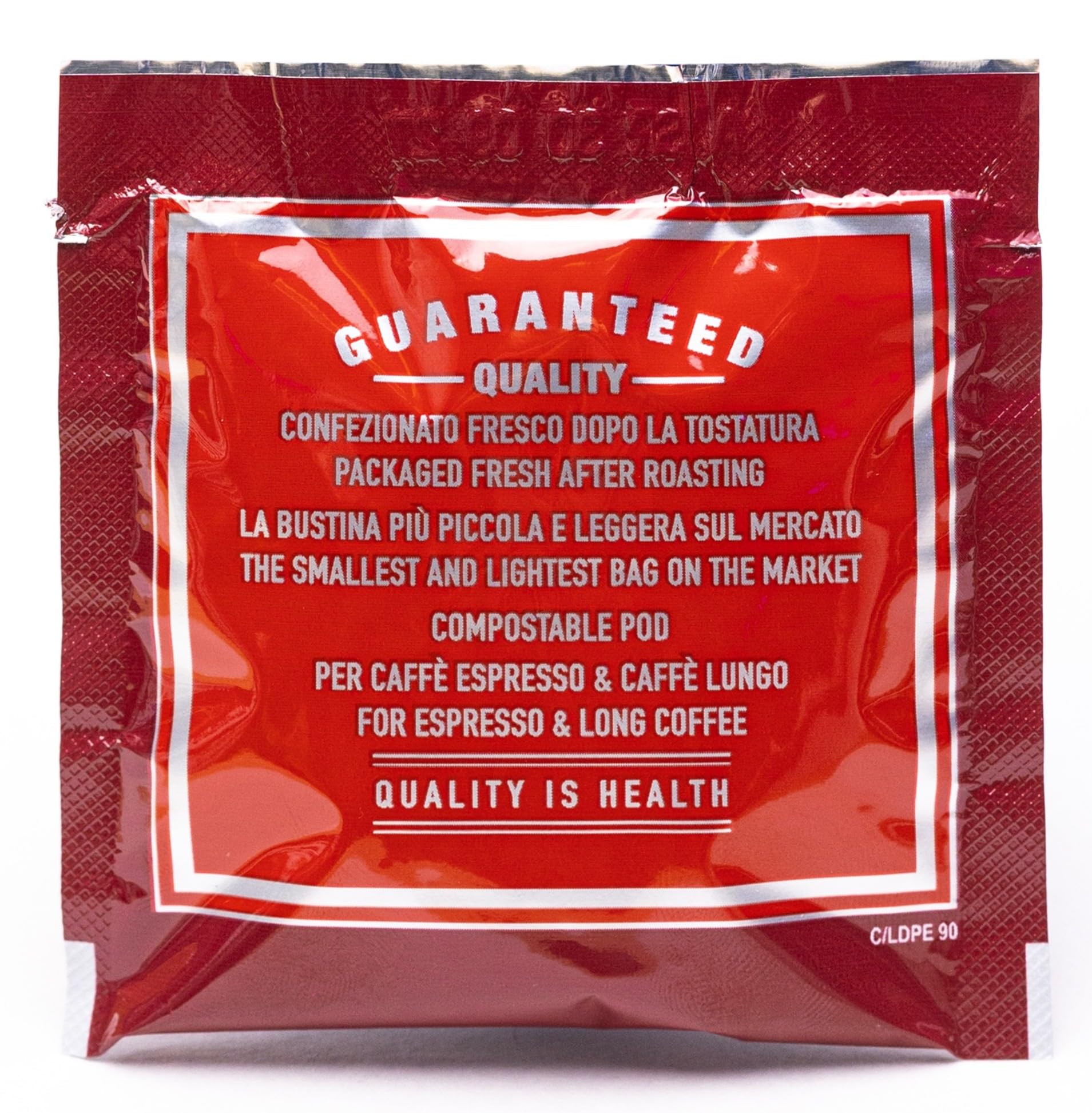 Lucaffè – SMART 100 Kaffeepads Ø 35 mm, Gourmet Rossa | Nur für SMART Maschine für Italienischen Espresso |Mittlere Röstung