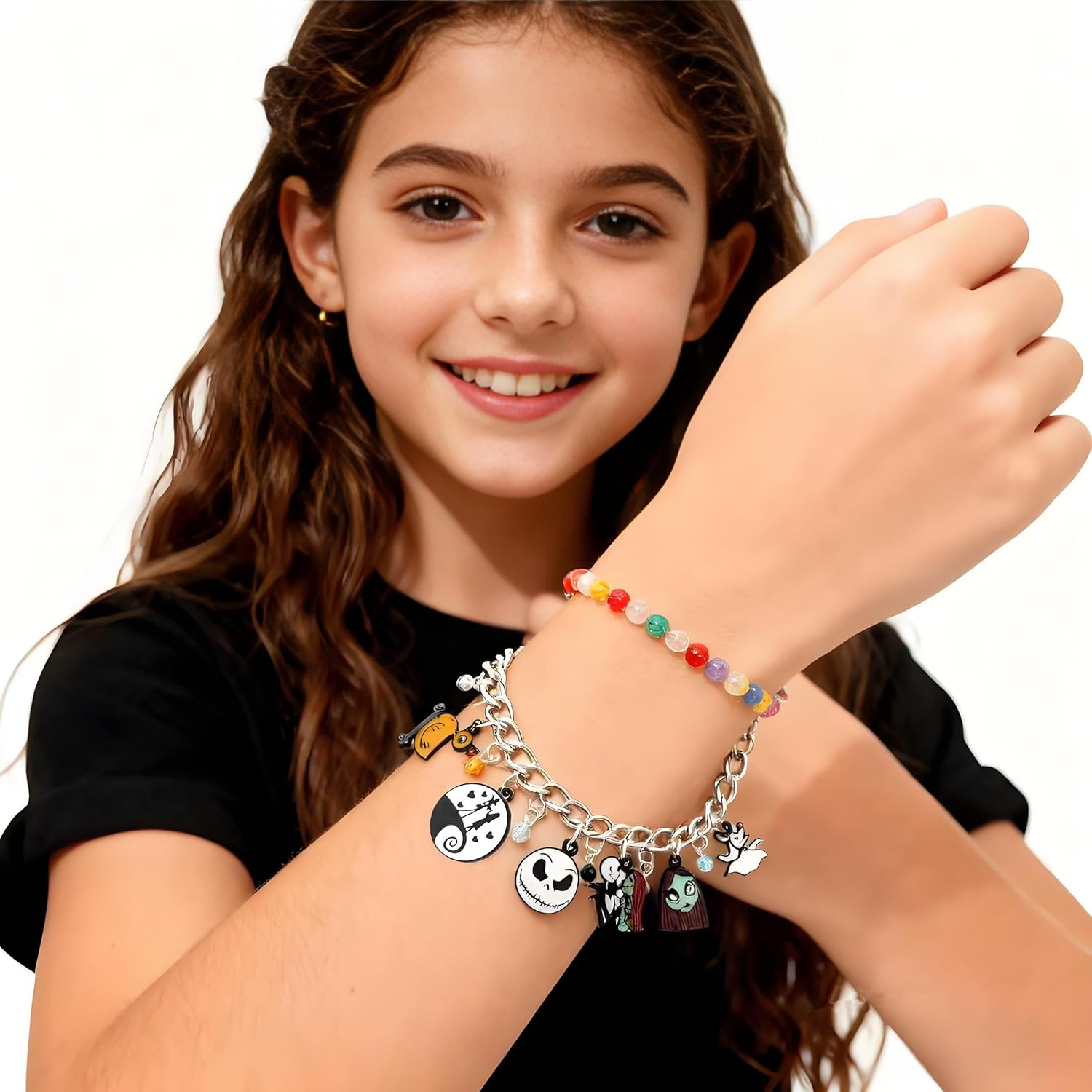 Horror Halloween Christmas Bracelet Charm, Zinc Alloy Metal Dog Bracelet for Women and Men - Image 4