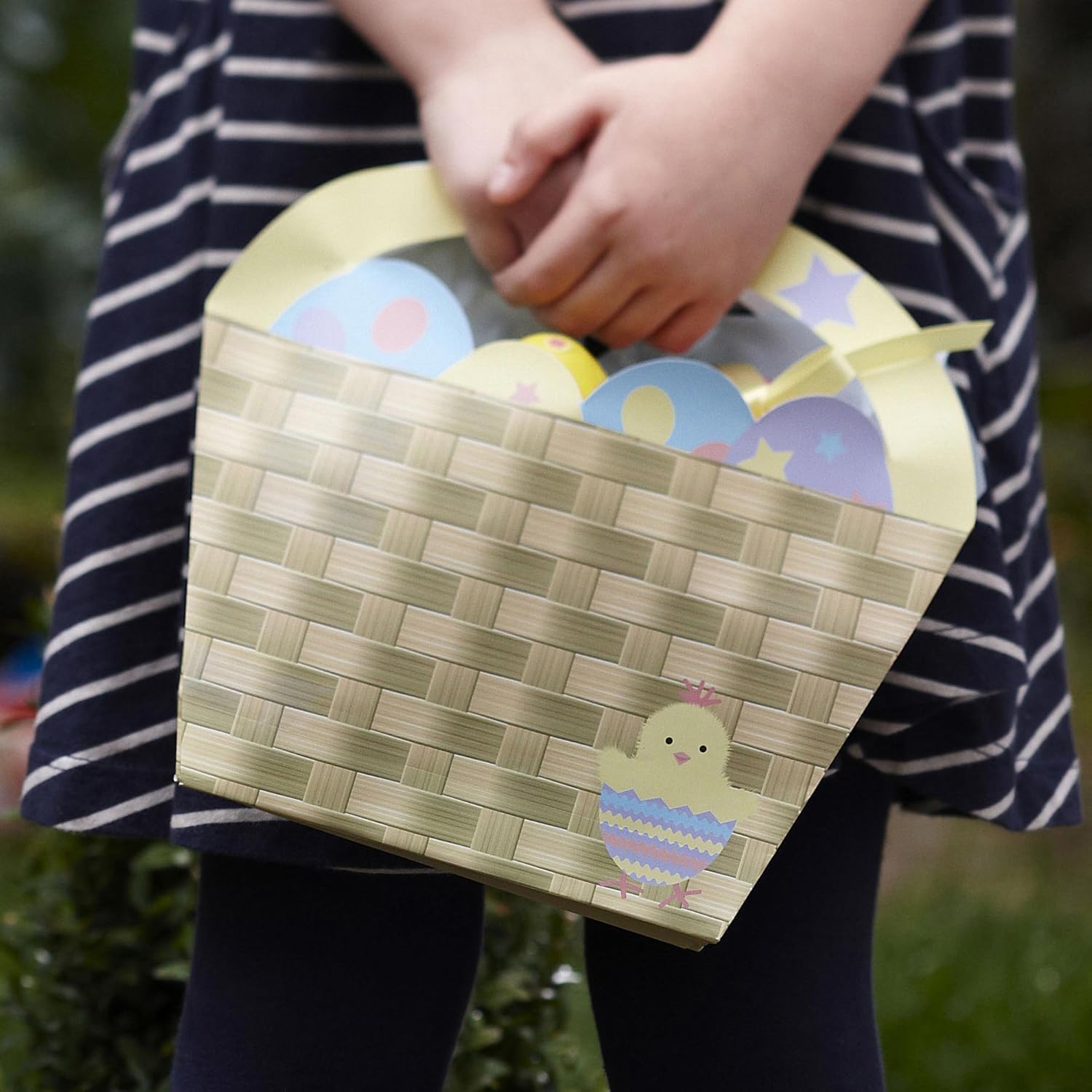 Neviti Easter Chick Easter Egg Hunt Baskets Pack of 4 BigaMart