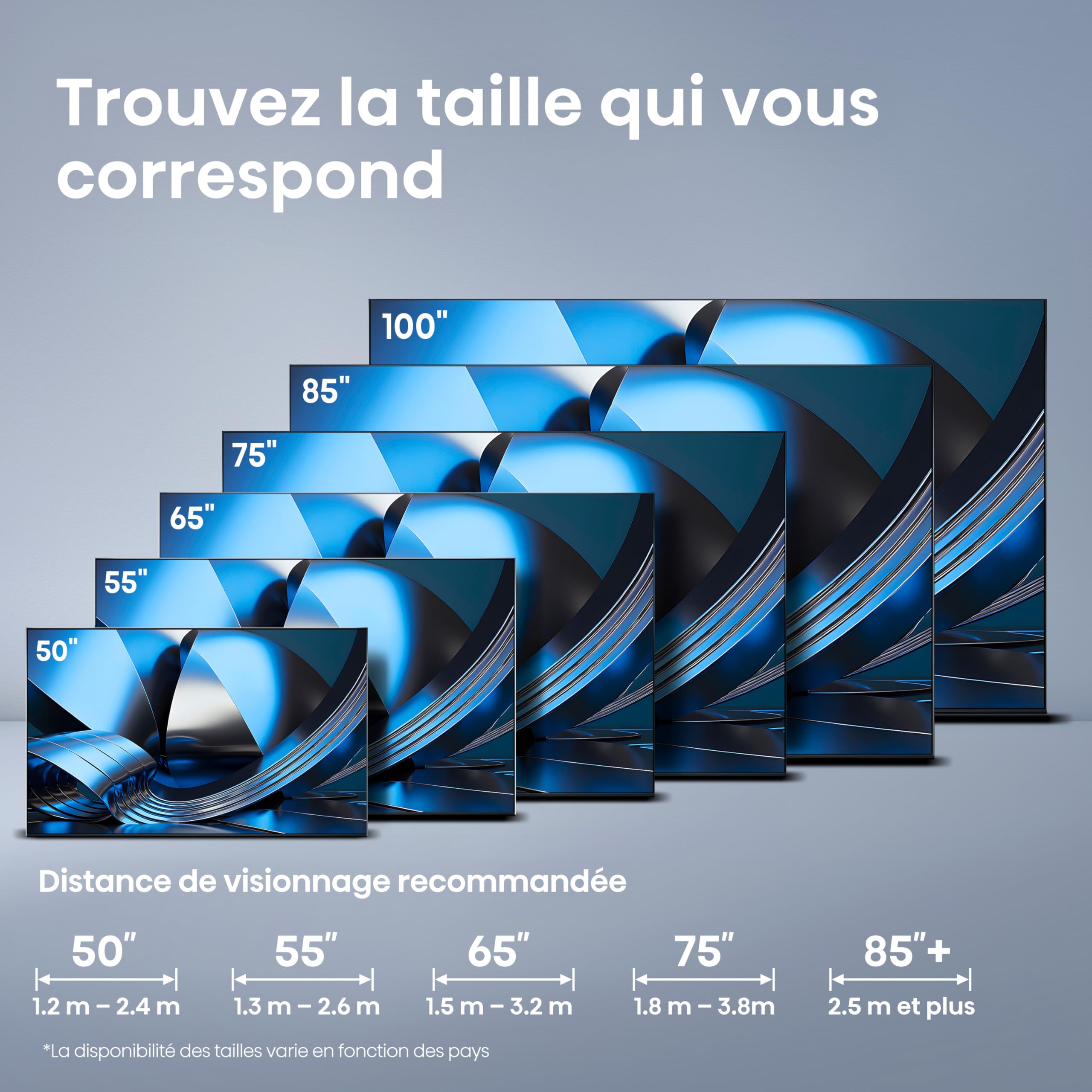 Hisense 55U7SE TV Mini-LED 4K 55" (139 cm) - Série U7 2026 - QLED, 144Hz (HSR 240Hz), 1300 Nits, 192 Zones, Dalle VA Contraste 5000:1