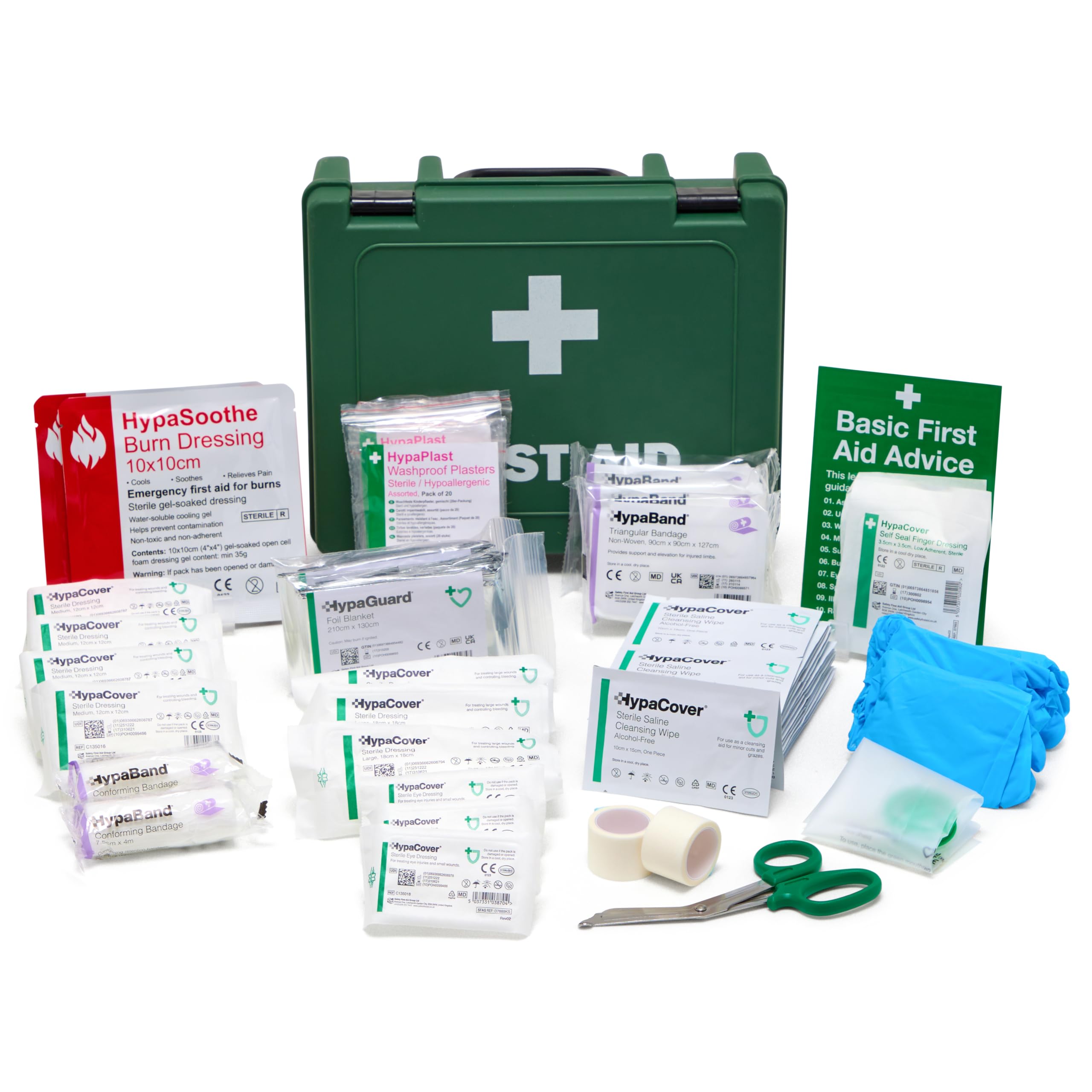 Safety First Aid Group Economy First Aid Kit BS 8599 Compliant, Medium Fully Stocked