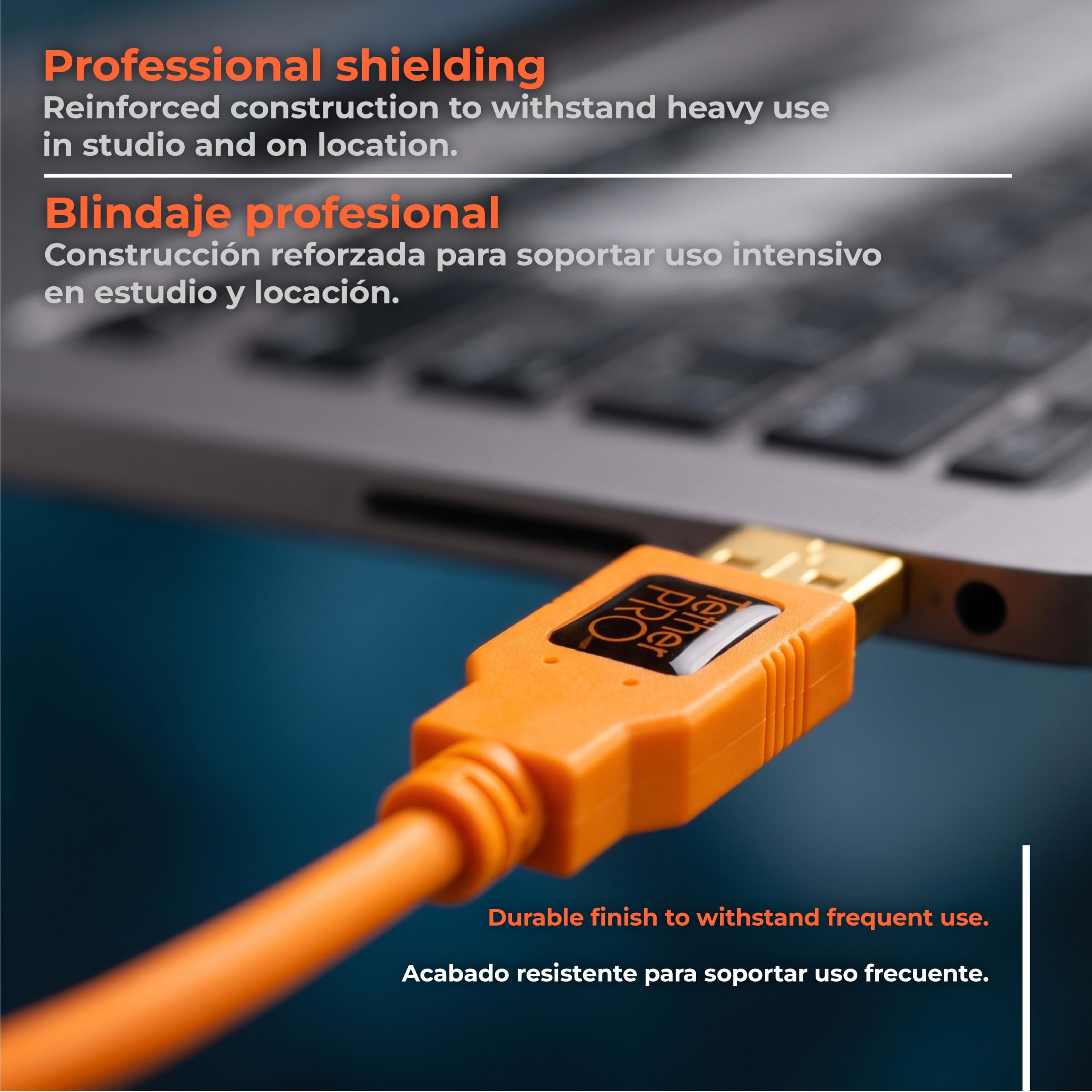 Cavo USB Tether Tools TetherPro USB 2.0 A/MiniB 5 Pin 4,6m orange [CU5451]