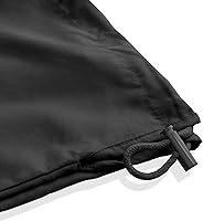 Vista 3 de Saloniture Funda de almohada cilíndrica de microfibra para cojines de mesa de masaje, 30 x 9 pulgadas con cierre de cordón, color negro