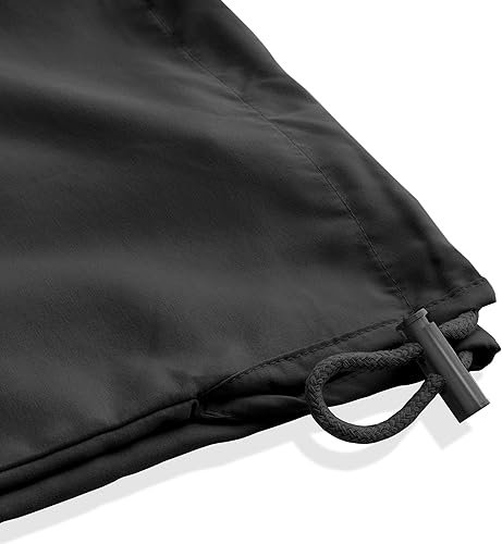 Miniatura 3 de Saloniture Funda de almohada cilíndrica de microfibra para cojines de mesa de masaje, 30 x 9 pulgadas con cierre de cordón, color negro Negro,Gris
