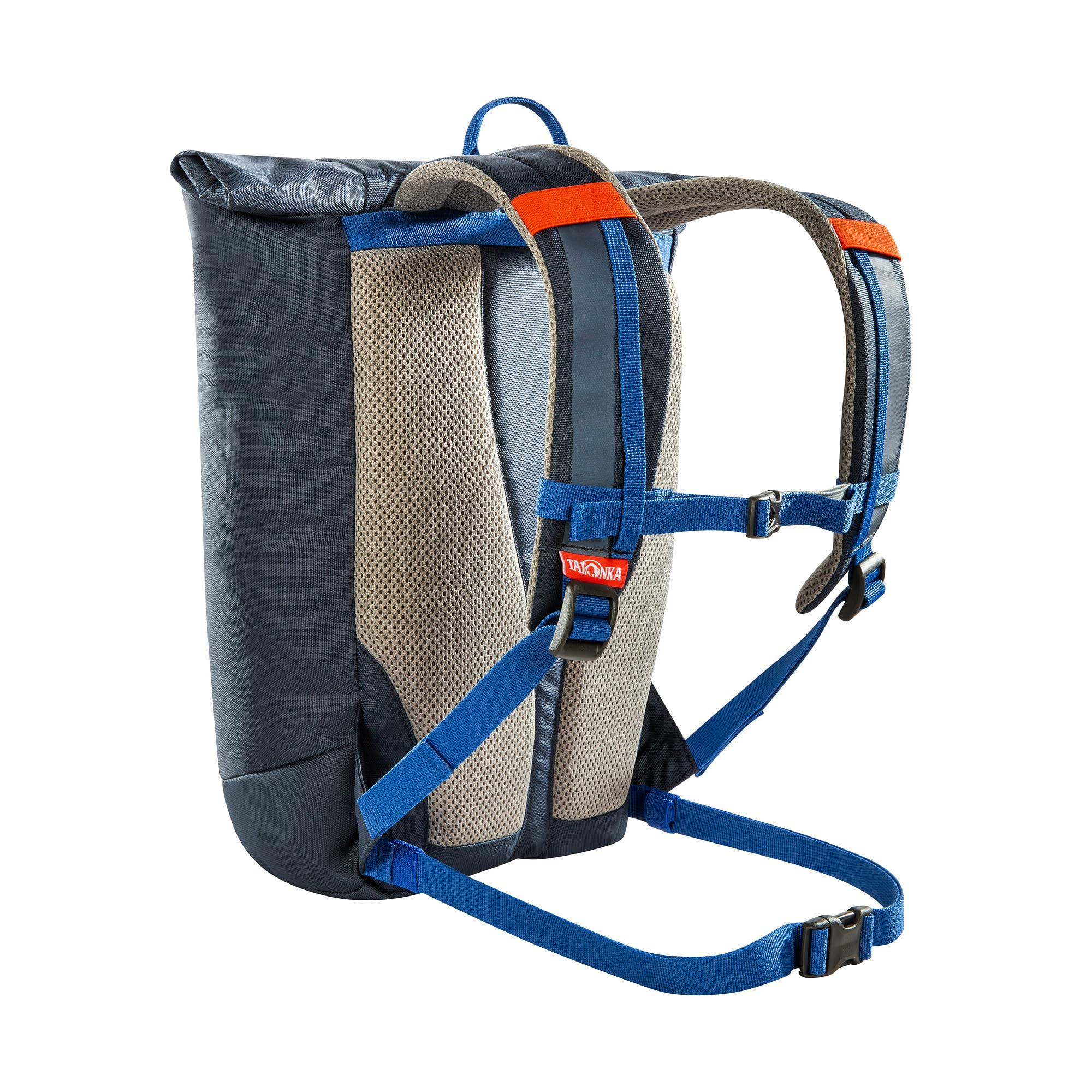 Tatonka Kinderrucksack Rolltop Pack JR 14L - Rucksack für Mädchen und Jungen im Grundschulalter - Inklusive Sitzkissen und Reflektoren für gute Sichtbarkeit