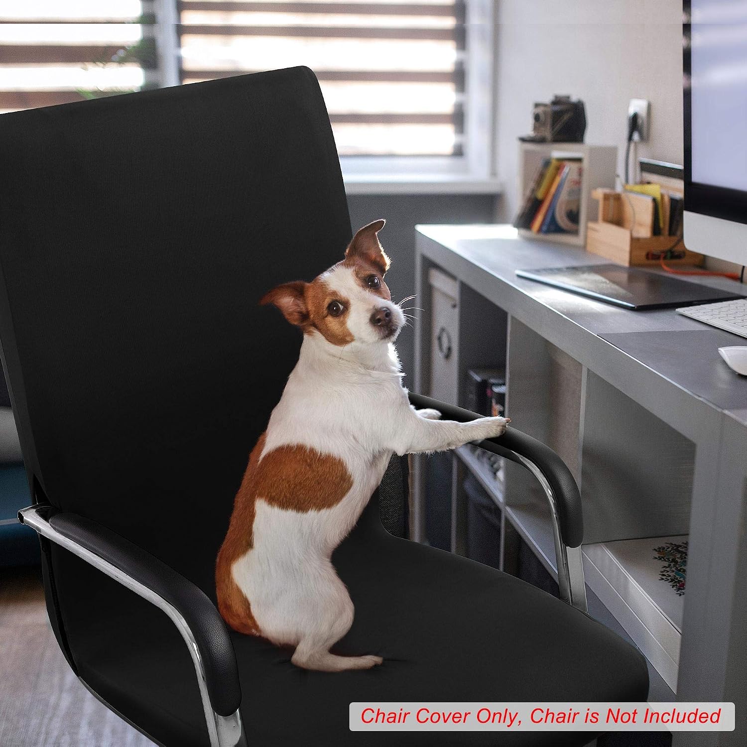 PiccoCasa Office Chair Covers Stretchable, Washable & Removable Desk Chair Covers - Image 5