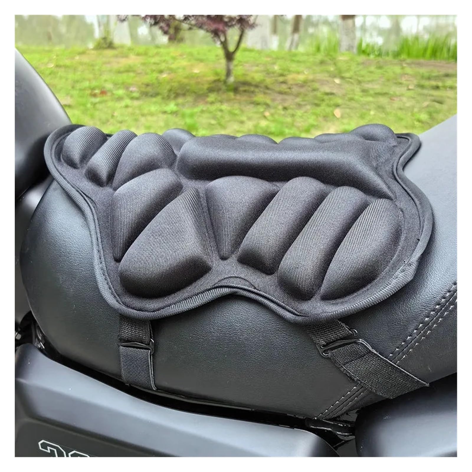 Cuscino per Sella Moto 3D, Cuscino Universale in Gel Traspirante e Ammortizzante, Sella Comoda per motociclette