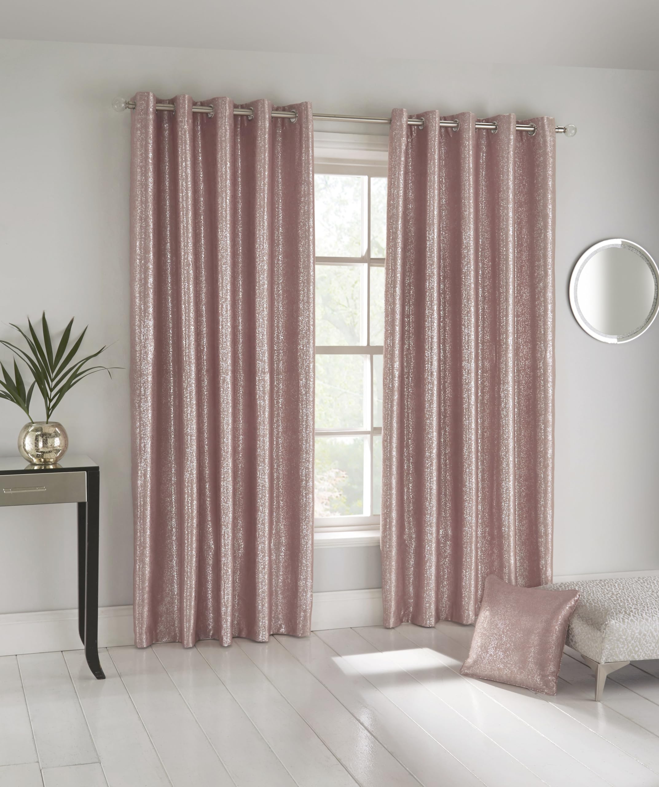 Enhanced Living Tende argentate, rosa, larghezza 168 cm x altezza 90 cm (229 cm)