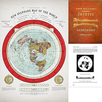 new standard map of the world Amazon Com Flat Earth Map Gleason S 1894 New Standard Map Of new standard map of the world