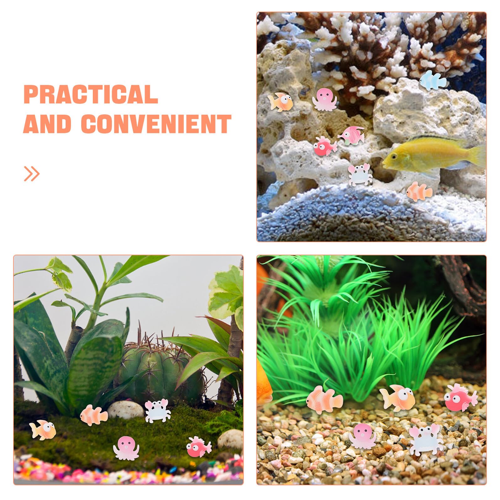 MAGICLULU 200piezas Mini Figuras De Animales Marinos De Resina Pequeños Animales Oceánicos para Decoración De Micropaisajes Premios Aula Mixtos