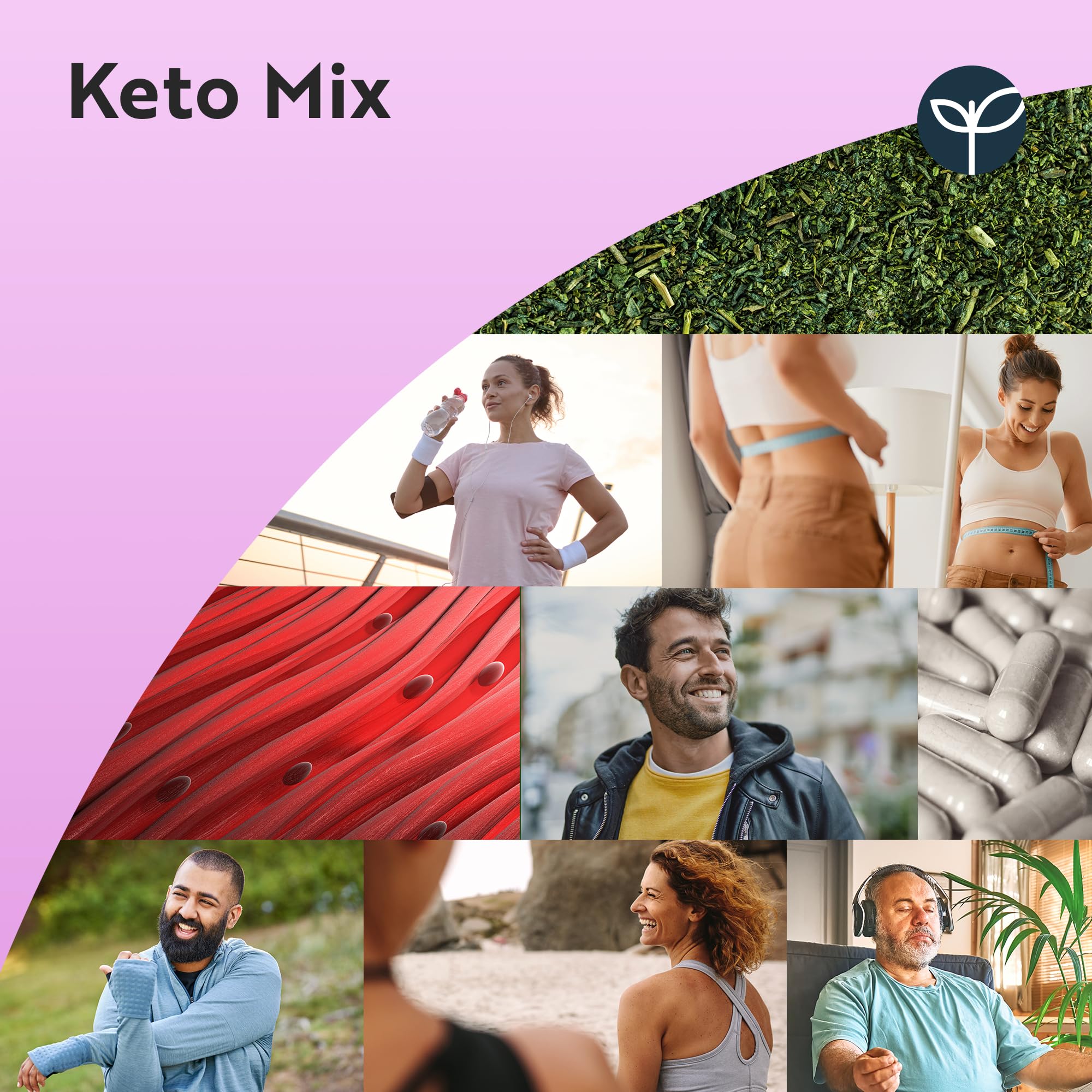 Complément Alimentaire Keto Max - Huile TCM, Thé Vert, Vitamines - 120 Gélules (péremption 12/2023)