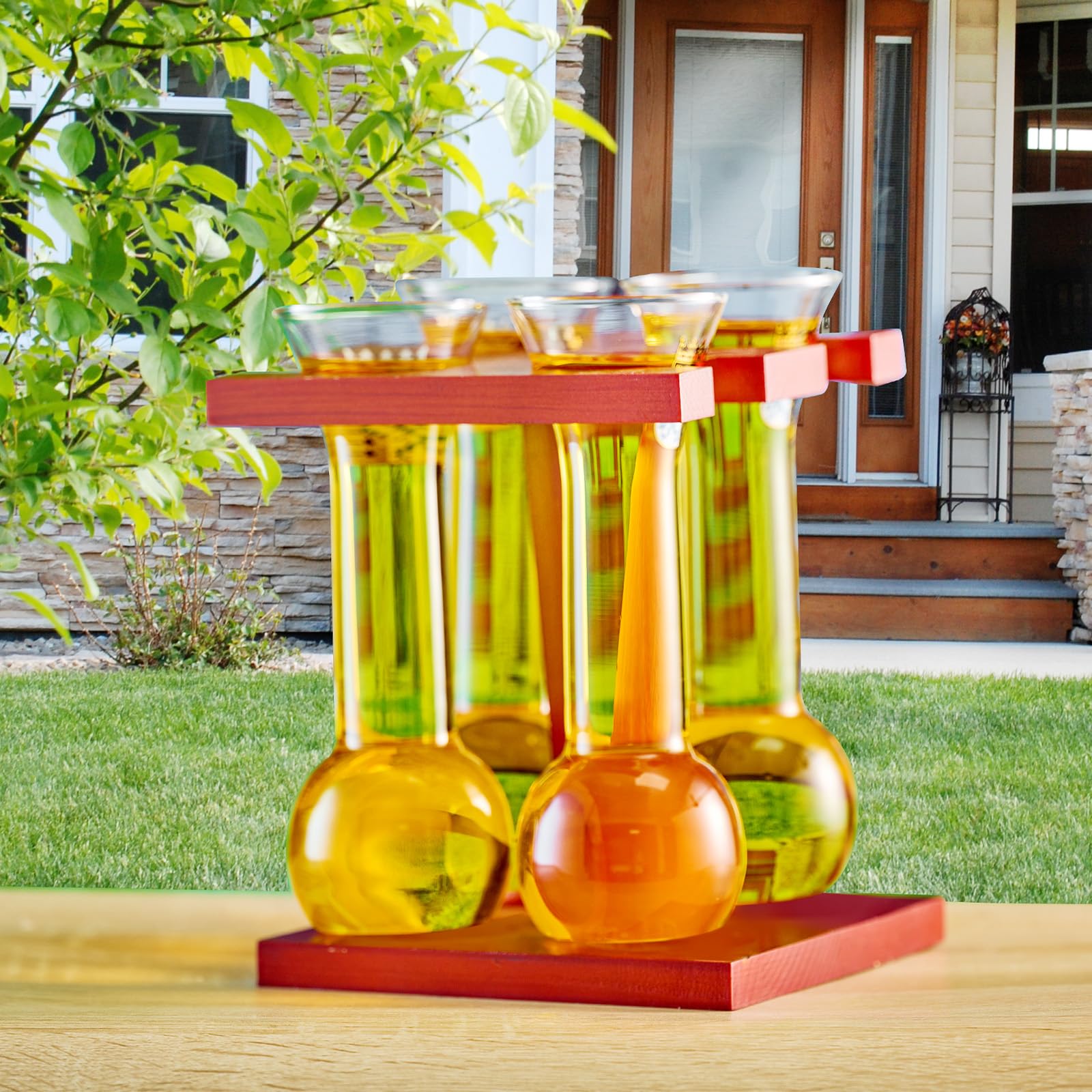 Amazon.com | Beer Flight Set 4 Pack, Yard of Ale Taster Glasses