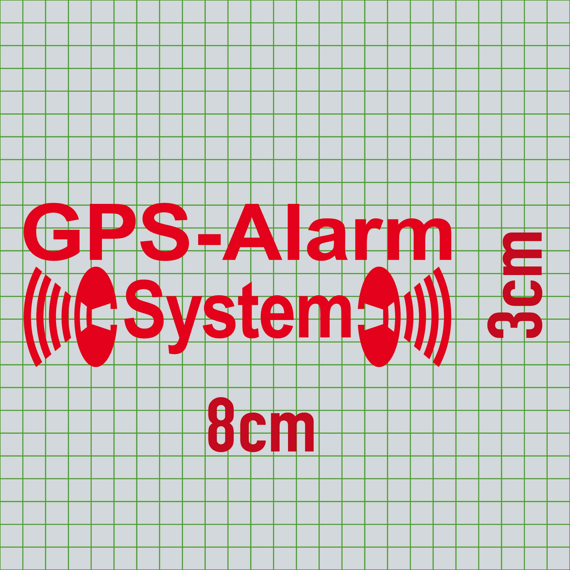 GreenIT GPS Alarm System Sticker Tattoo - Black, For Car Window Exterior (8cm X 3cm) 11 thumbnail image