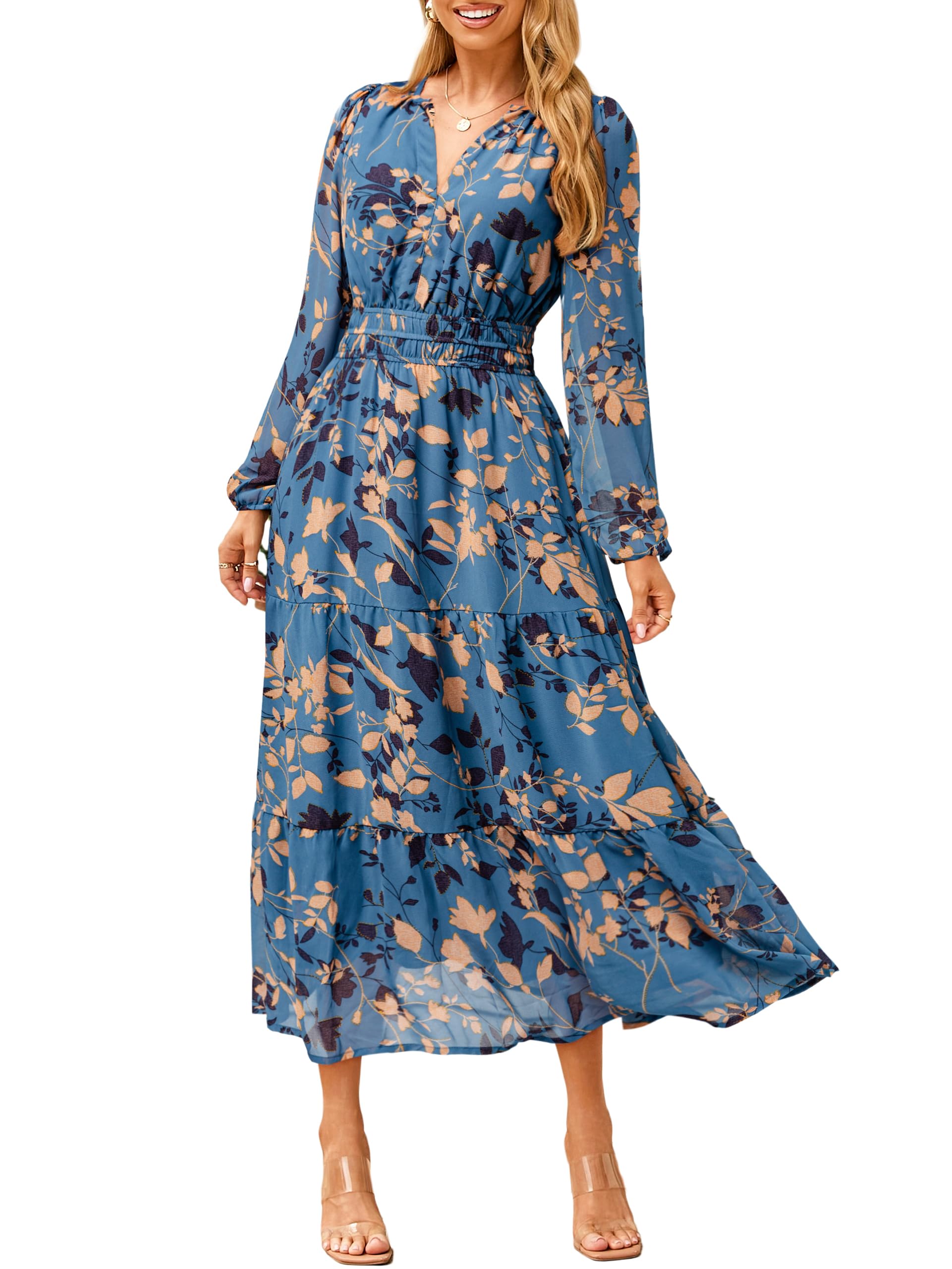 Simplee Floral Boho Maxi