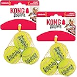 Squeakair Ball - Dog Toy Premium Squeak Tennis Ball, Gentle on Teeth (Small (6 Pack))