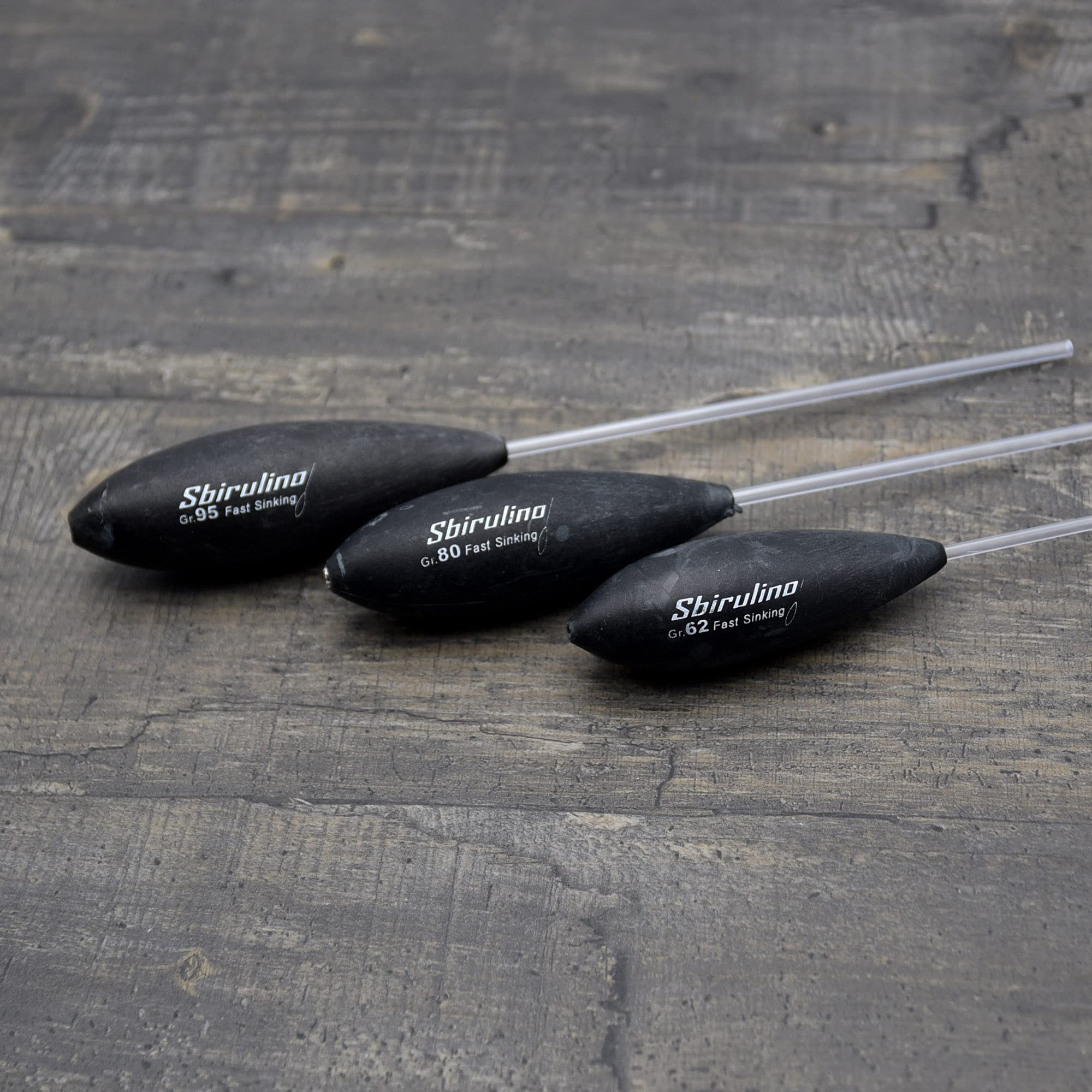 Sbirulino® Kit Bombarde super affondanti da Pesca (Set bombarde 62-80-95 gr)