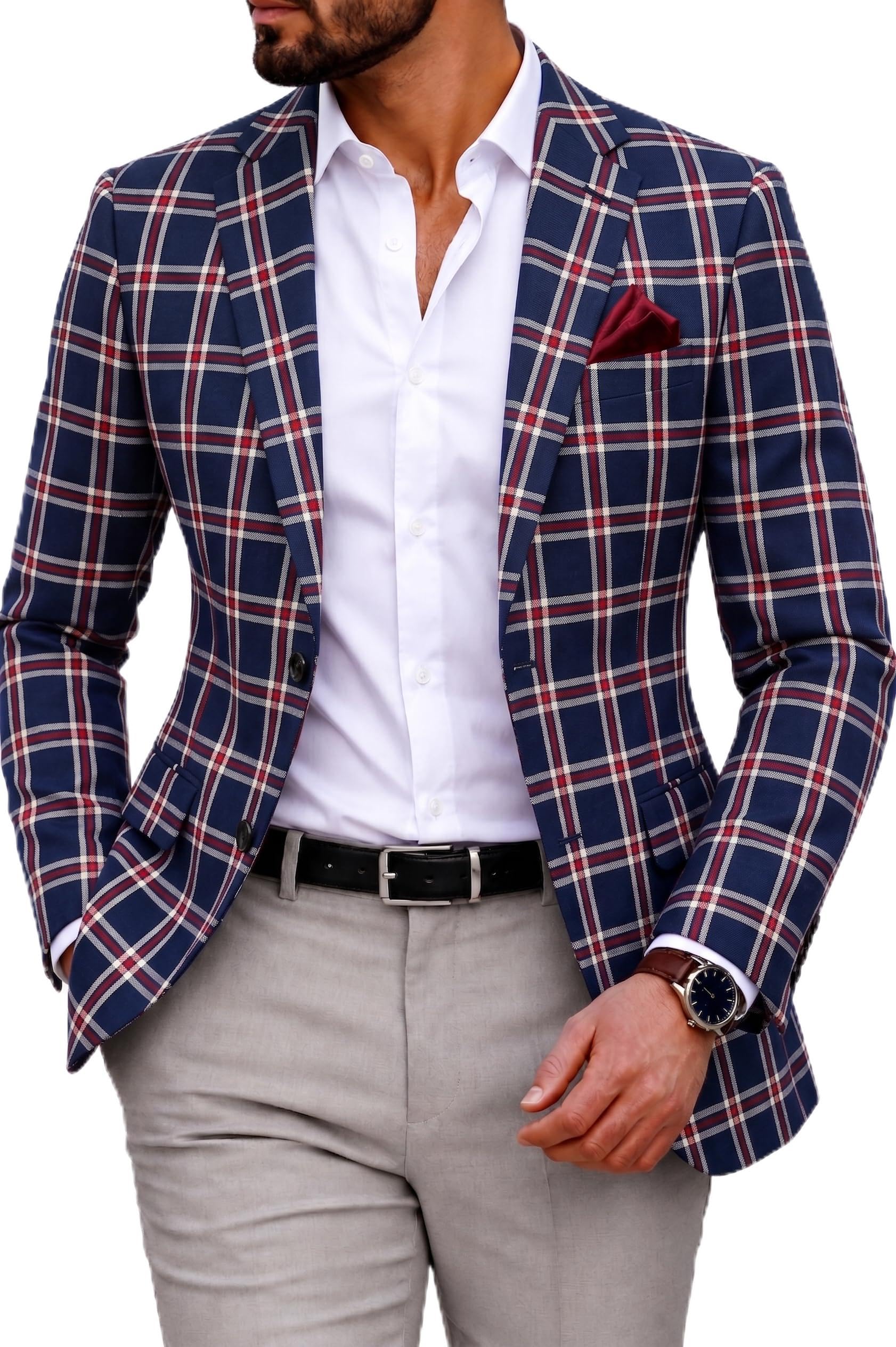 kundan sulz gwalior Checks Pattern Unstitched Blazer Fabric for Men (Pack of 2.00 Meters Pc of Blazer Fabric)-picture-17