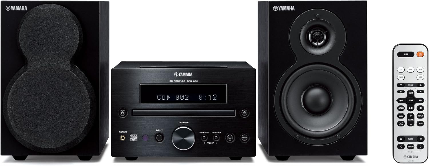 Yamaha MCR-232BL Micro Component System (Black)