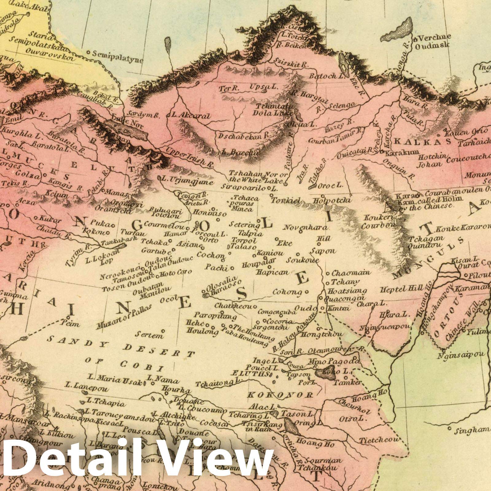 Amazon.com: Historic Map : World Atlas Map, Tartary. 1822
