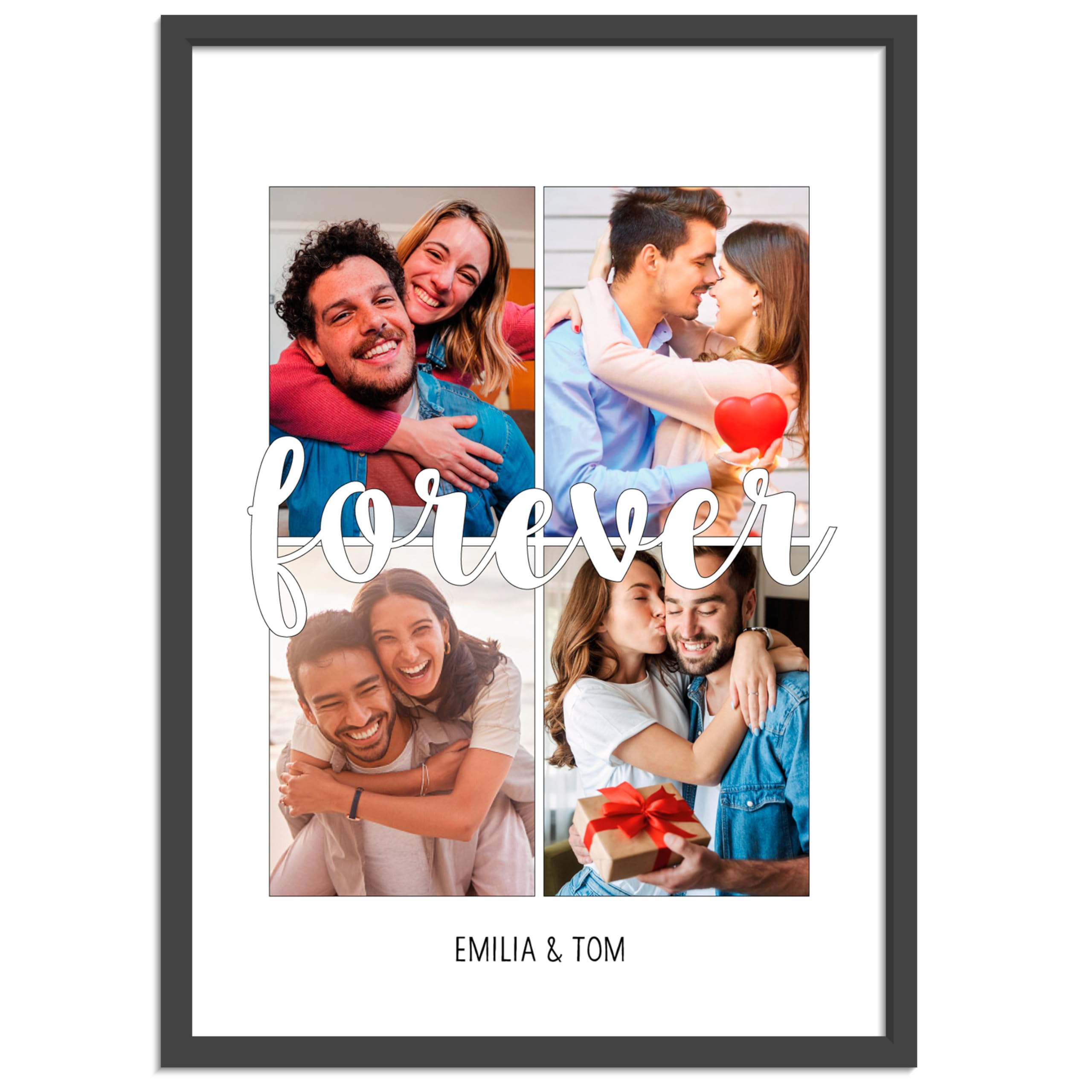 OWLBOOK® Personalisierte Geschenke für Frauen Männer Valentinstags Geschenke für Ihn Sie Fotogeschenke mit eigenem Foto Partner Geschenke mit Foto zum Jahrestag forever Papier