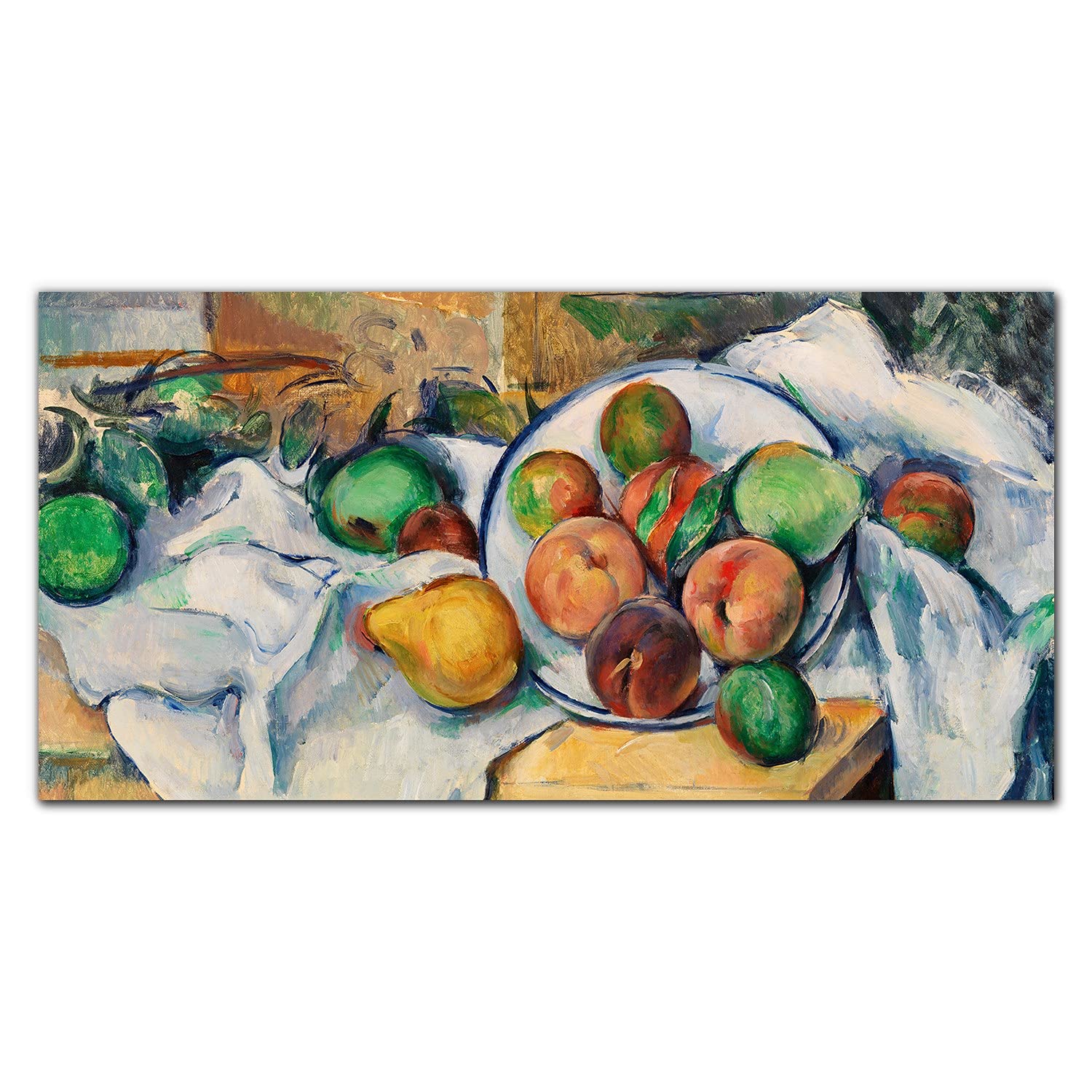 Crédence de cuisine en verre trempé 100x50 cm élégante motif Cézanne