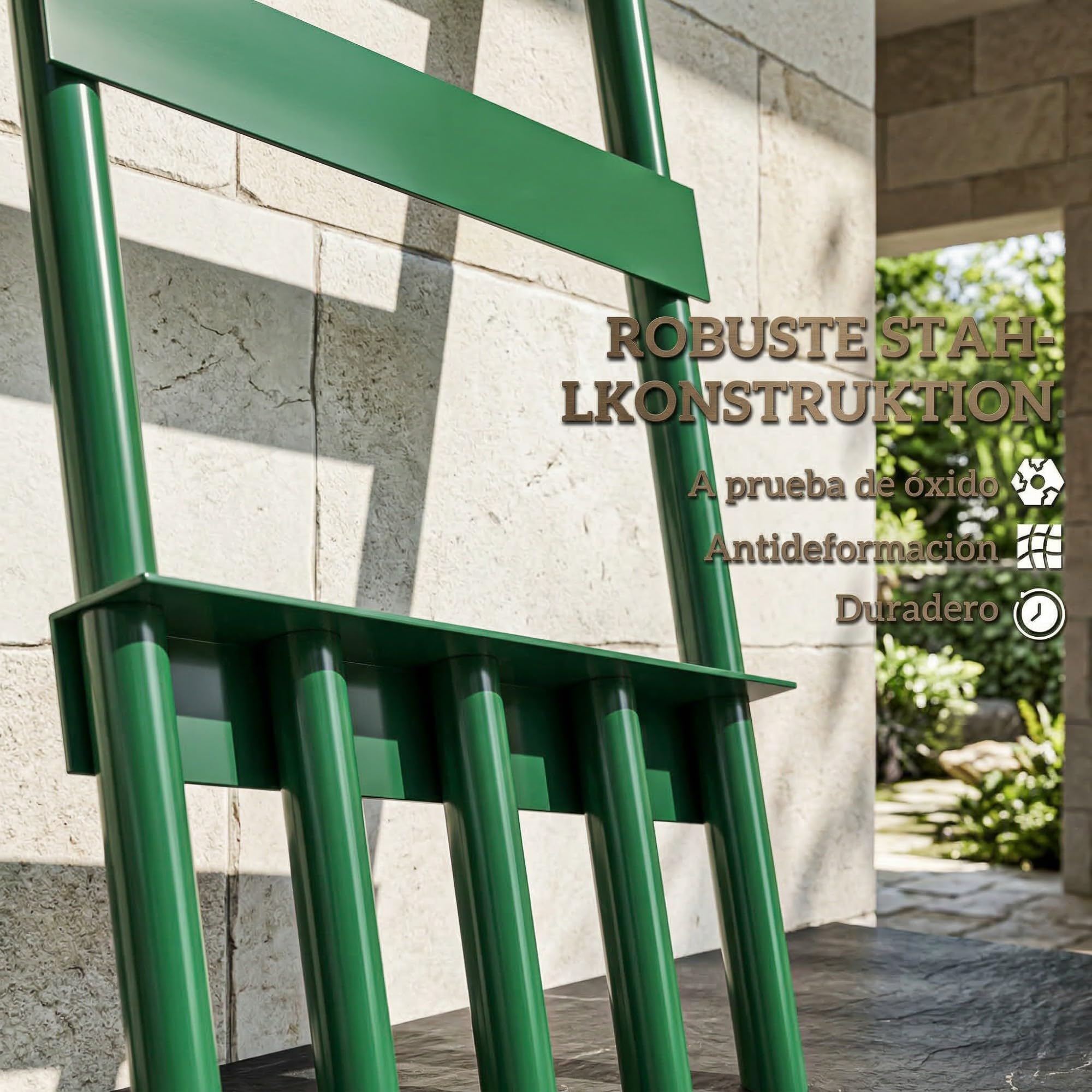 Outsunny Aireador de Césped Manual con 5 Púas Huecas y Mango Antideslizante, Herramienta de Perforación para Césped, Ideal para Cuidado de Jardines y Patios, Verde Oscuro