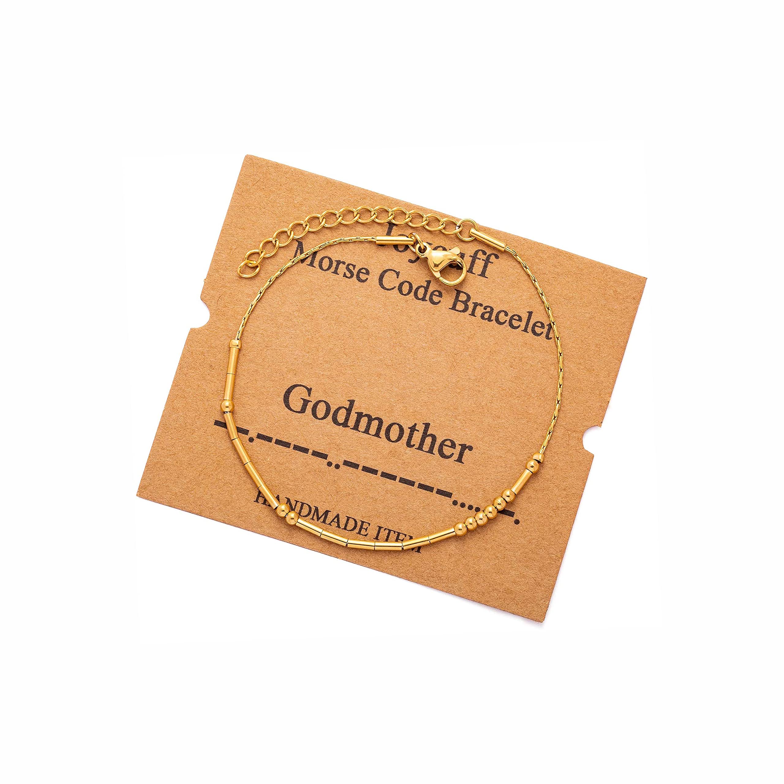 Morse Code Bracelets for Women, Gold Silver Stainless Steel Beads Bracelets