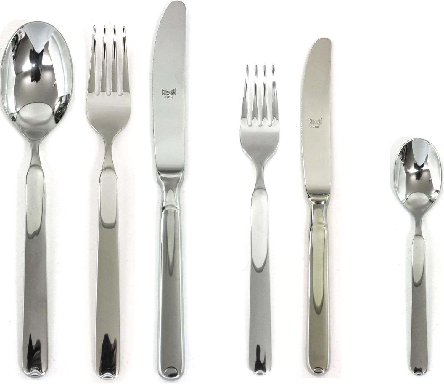 MEPRA 102422036 Flatware Set, [36 Piece, Metallic Finish