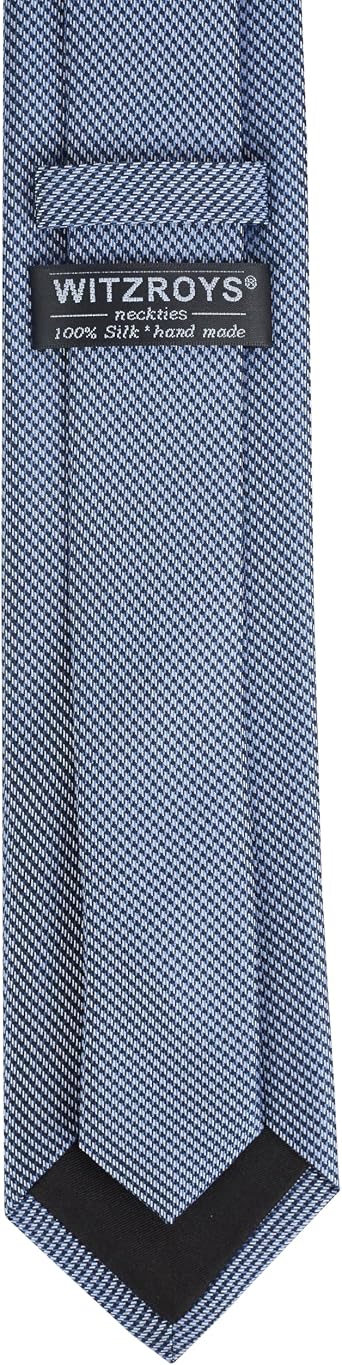 100% Silk Tie for Men Classic Gingham & Neat Patterns Business Necktie for Professional, Wedding & Formal Occasions